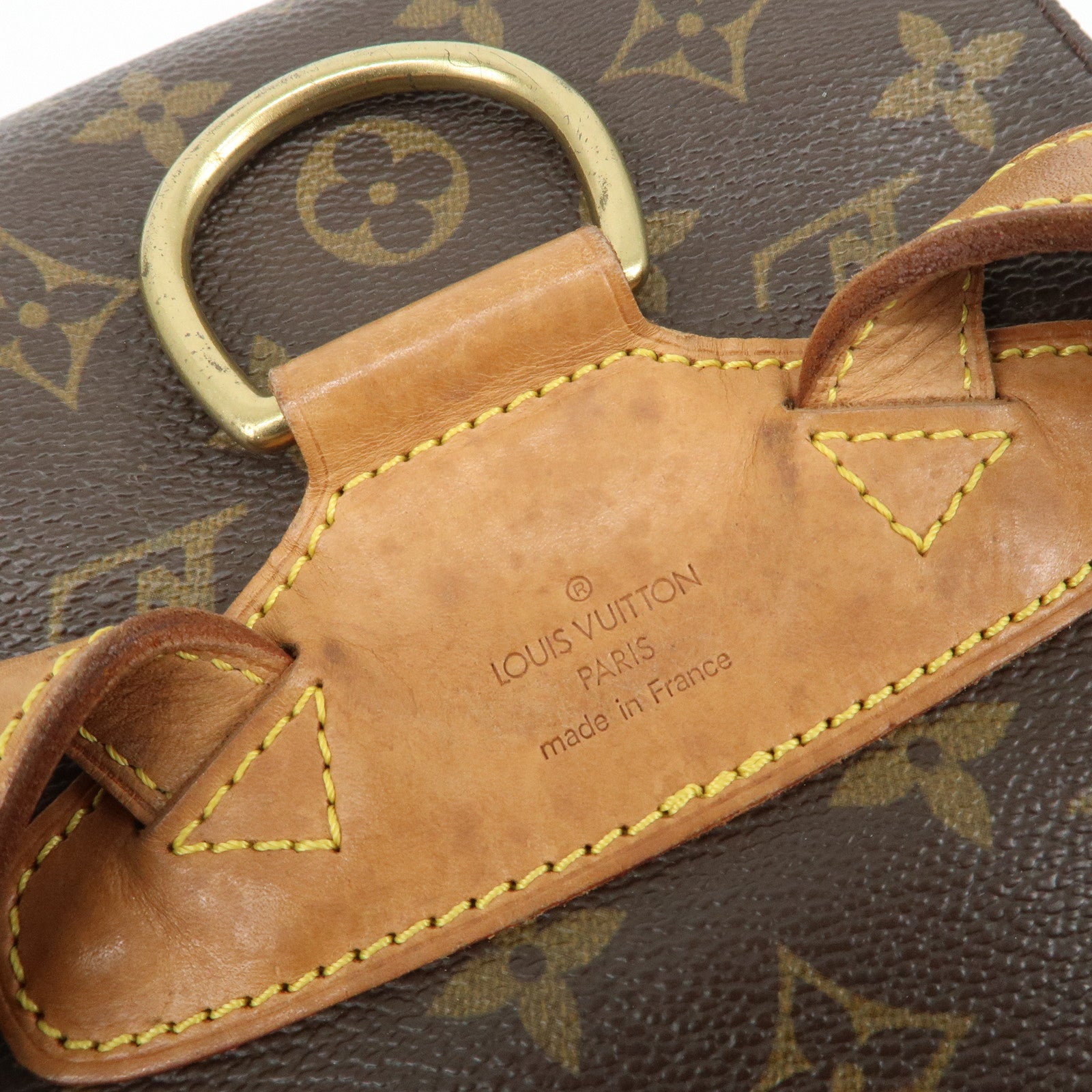 Louis Vuitton Monogram Montsouris MM Back Pack Bag M51136 Used