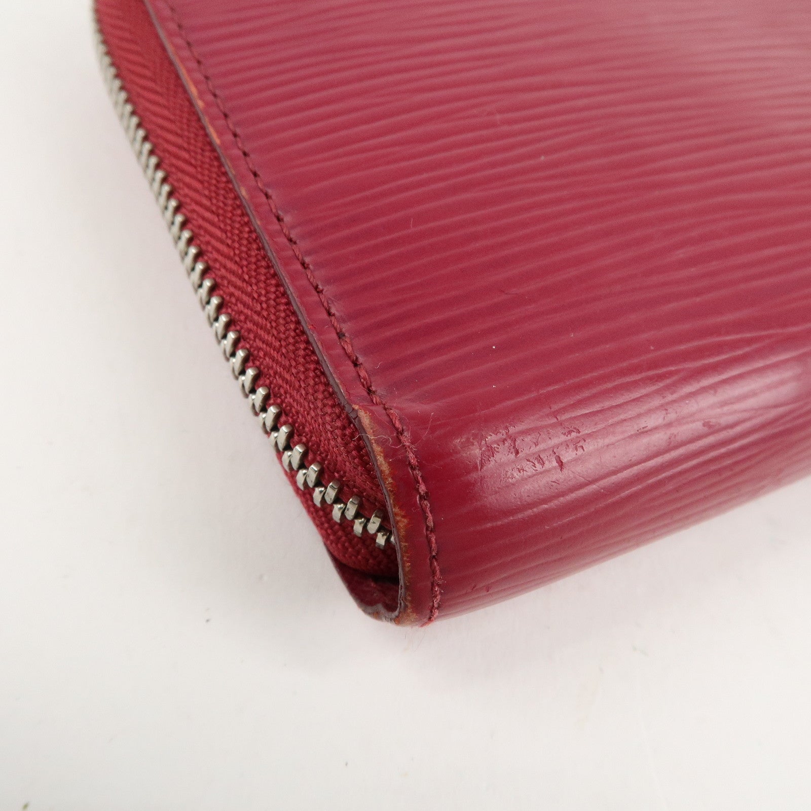 Louis Vuitton Epi Zippy Wallet Zip Around Wallet Fuchsia M60305 Used