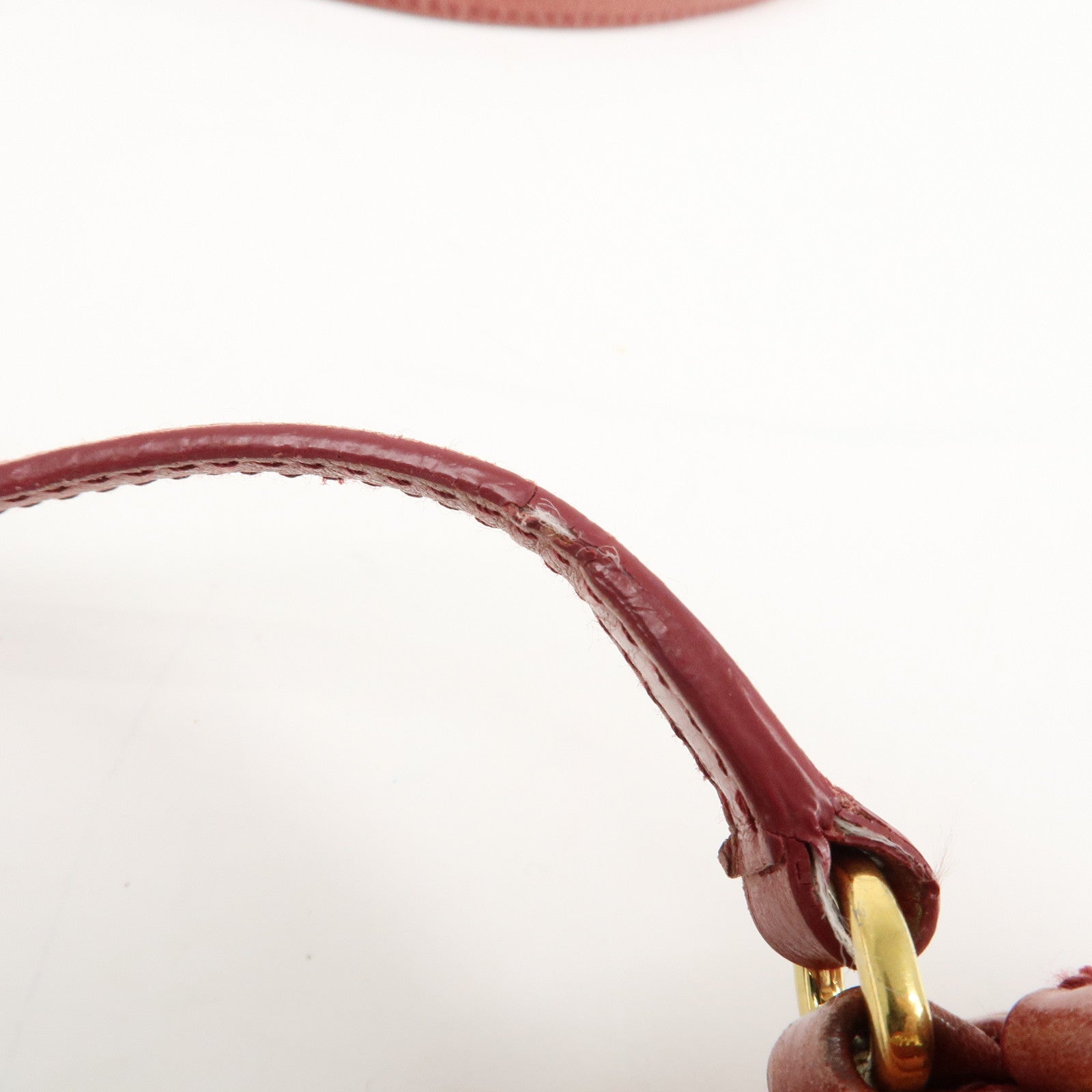 MIU MIU Leather Shoulder Bag Crossbodyb Bag Pink 5BH543 Used