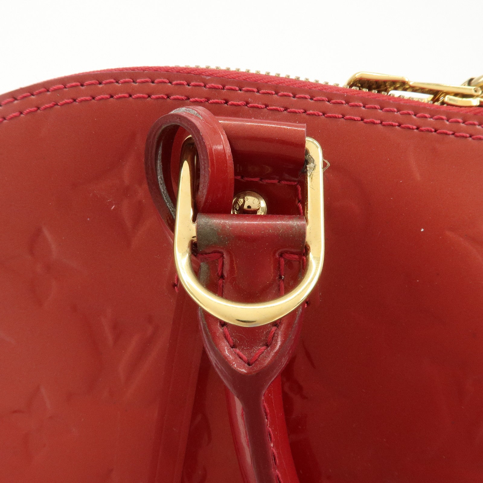 Louis Vuitton Monogram Vernis Alma PM Bag Pomme d'Amour M90096 Used
