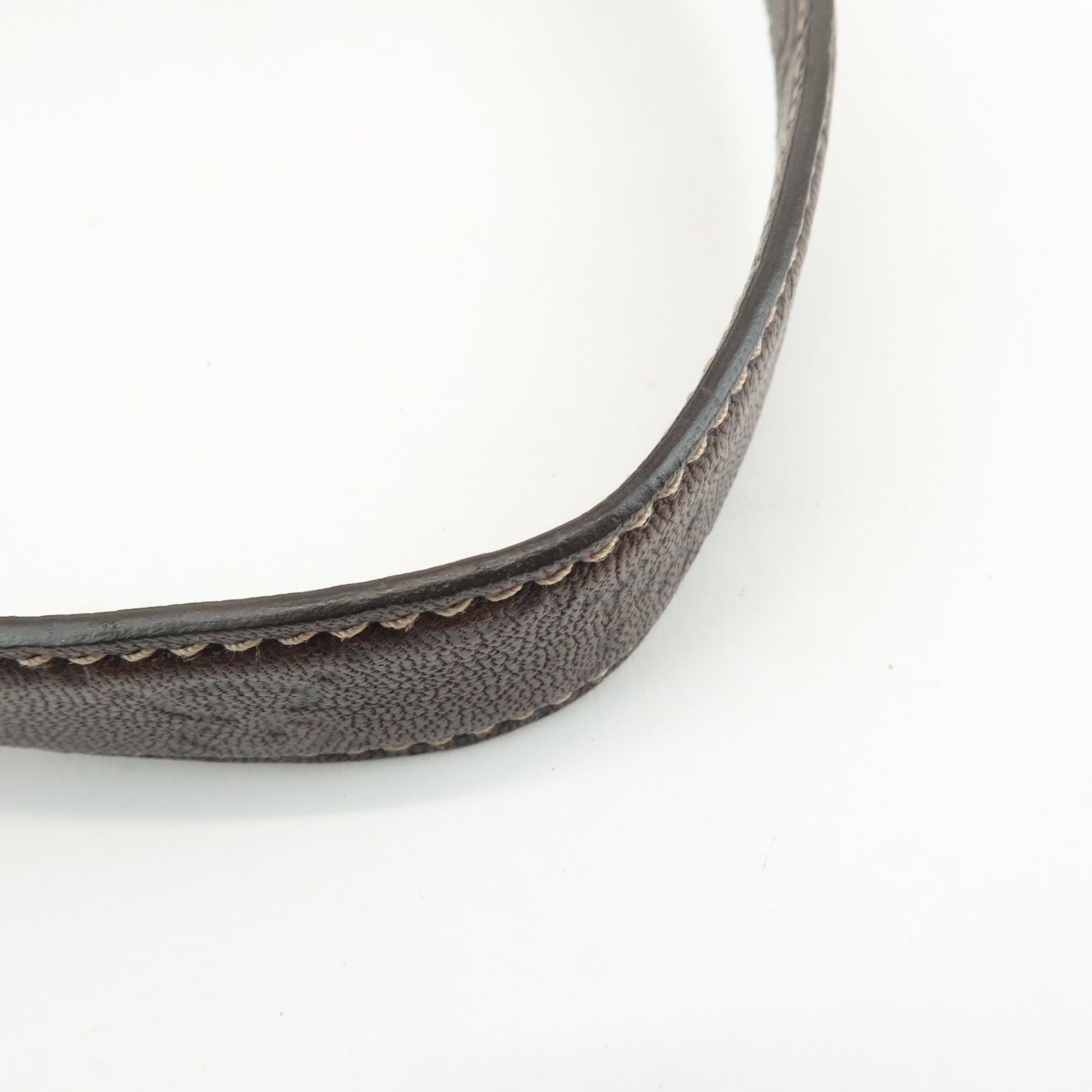 GUCCI Canvas Leather Shoulder Bag Beige Brown 257268 Used