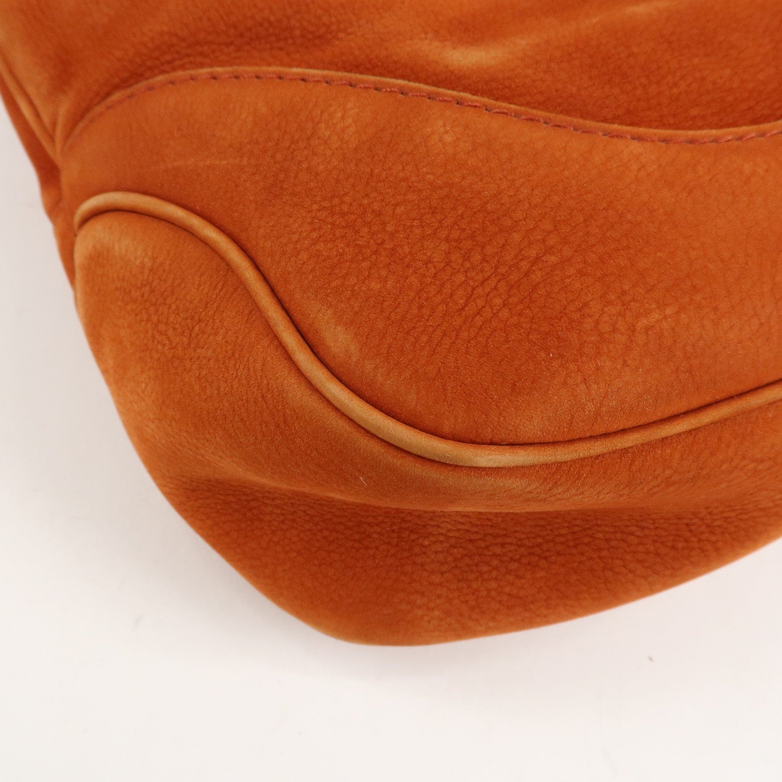 GUCCI New Jackie Suede Shoulder Bag Orange 277520 Used