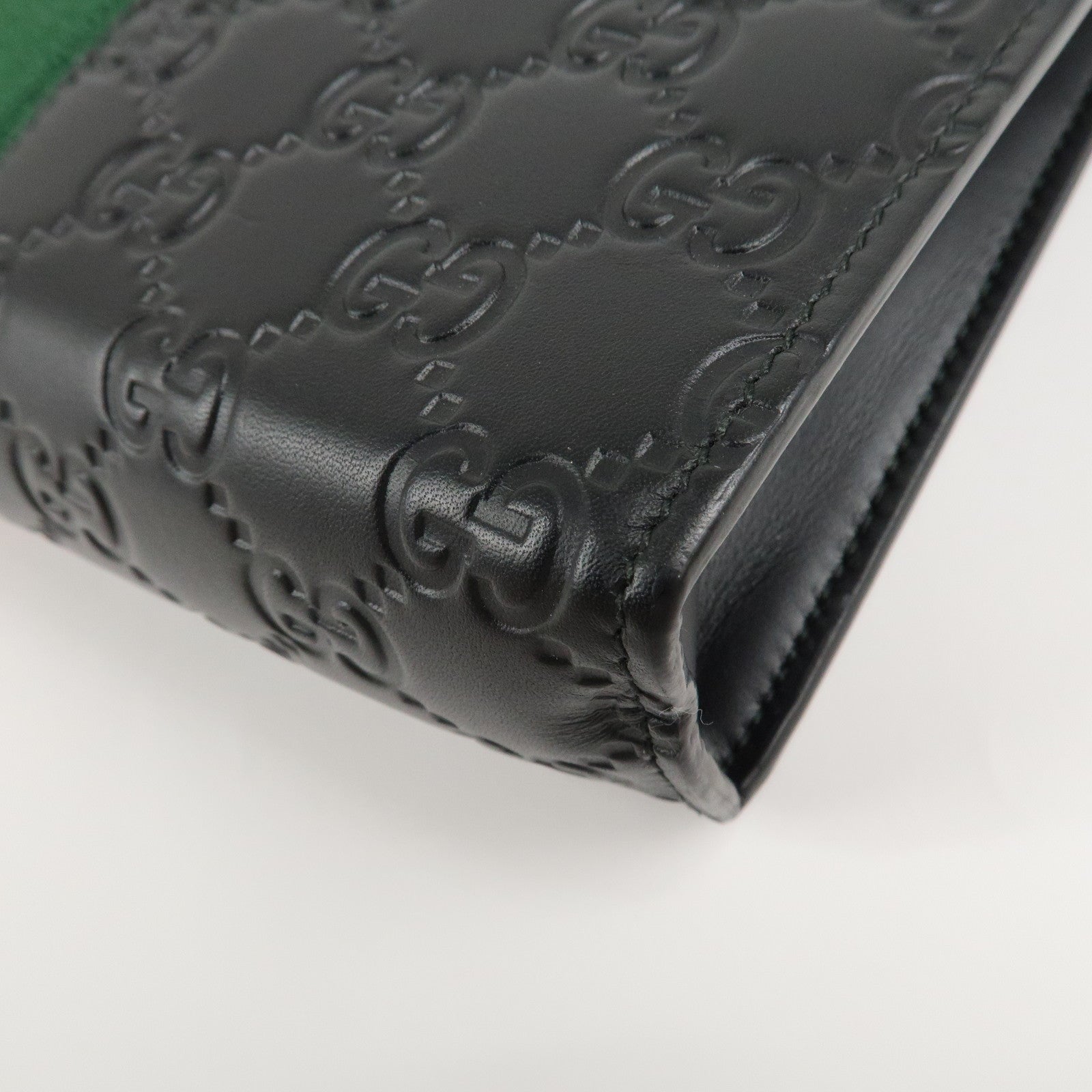 GUCCI Guccissima Sherry Guccissima Leather Clutch Bag 475316 Used