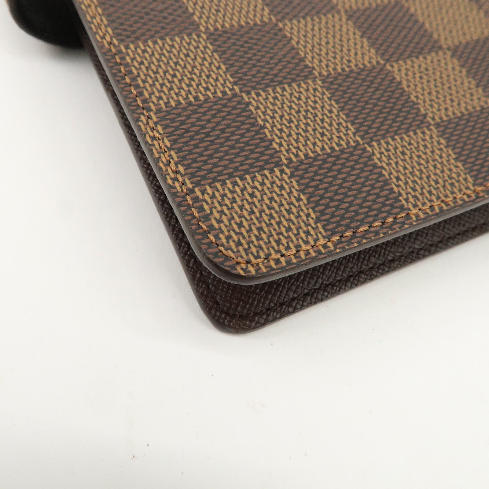 Louis Vuitton Damier Agenda MM Planner Cover Brown R20240 Used
