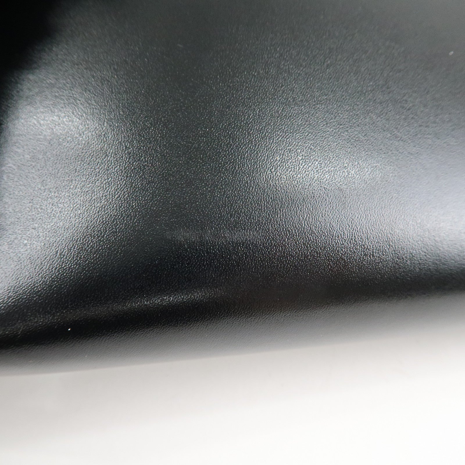 BALENCIAGA Leather Essentials Continental Wallet Black 664041 Used