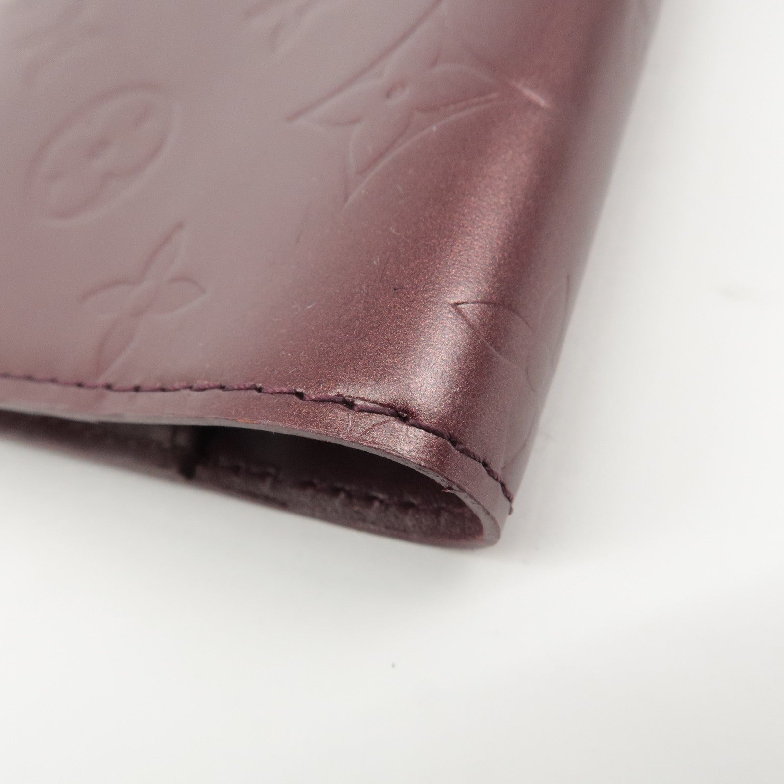 Louis Vuitton Monogram Matt Agenda PM Planner Cover Violet R20936 Used