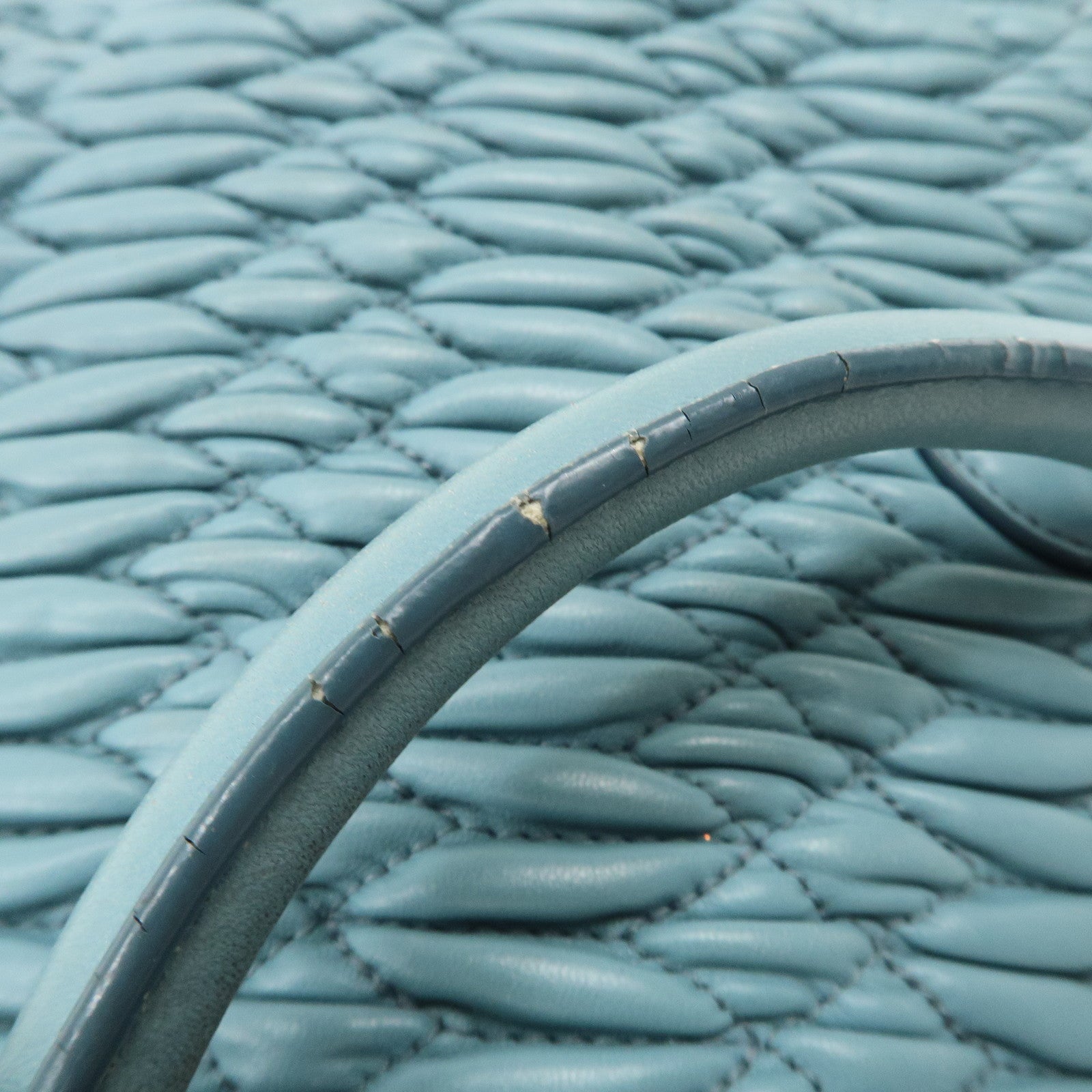 MIU MIU Matelasse Nappa Crystal Leather 2WAY Bag RN0958 Used