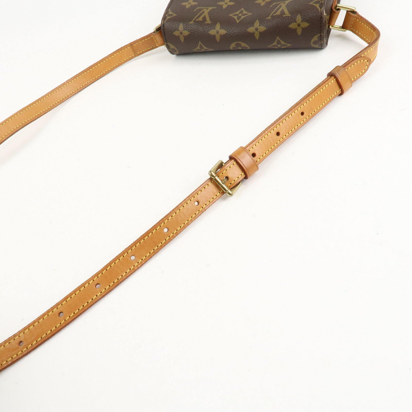 Louis Vuitton Monogram Mini Saint Cloud Shoulder Bag M51244 Used