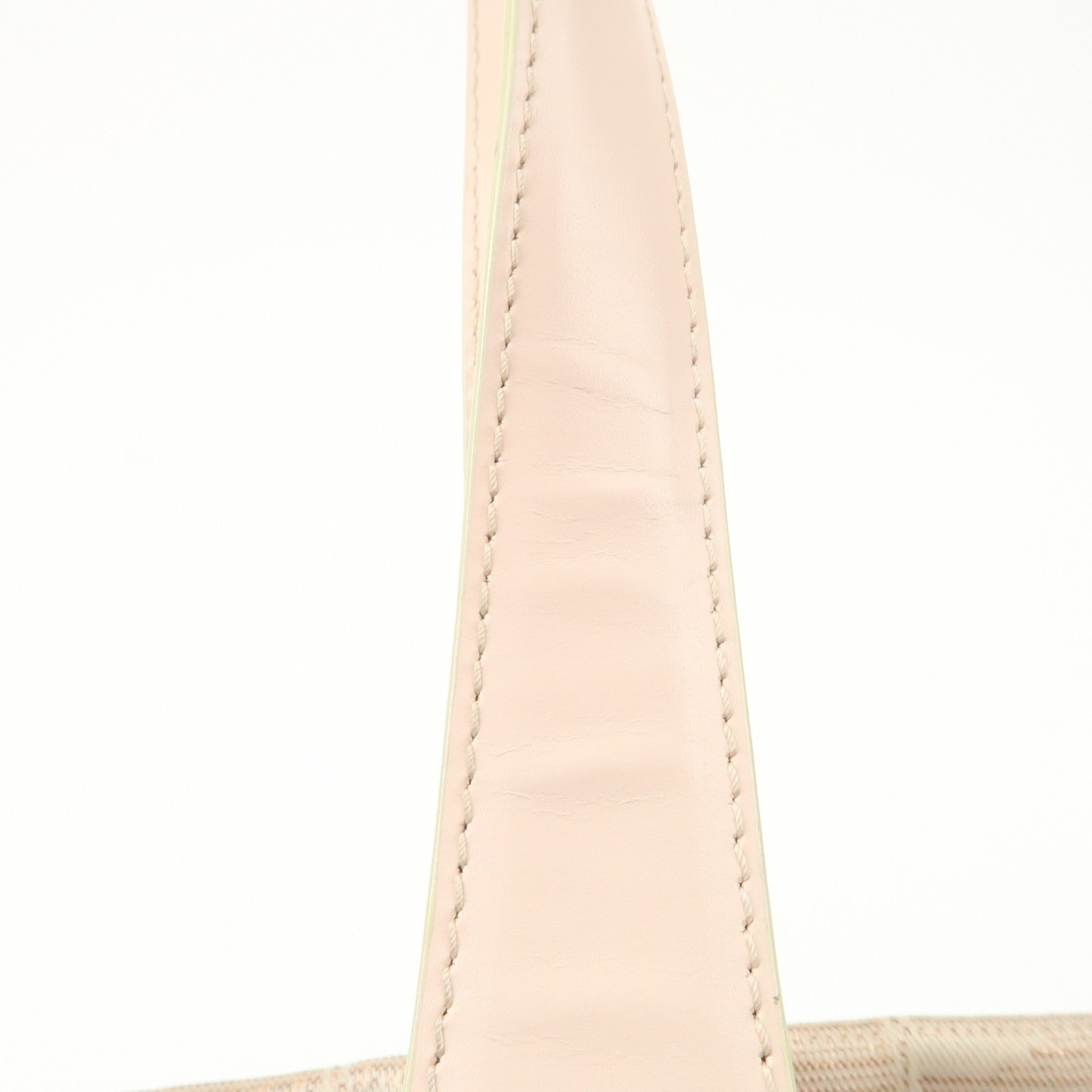 CHANEL New Travel Line Nylon Jacquard Leather Tote Bag Pink A15991 Used