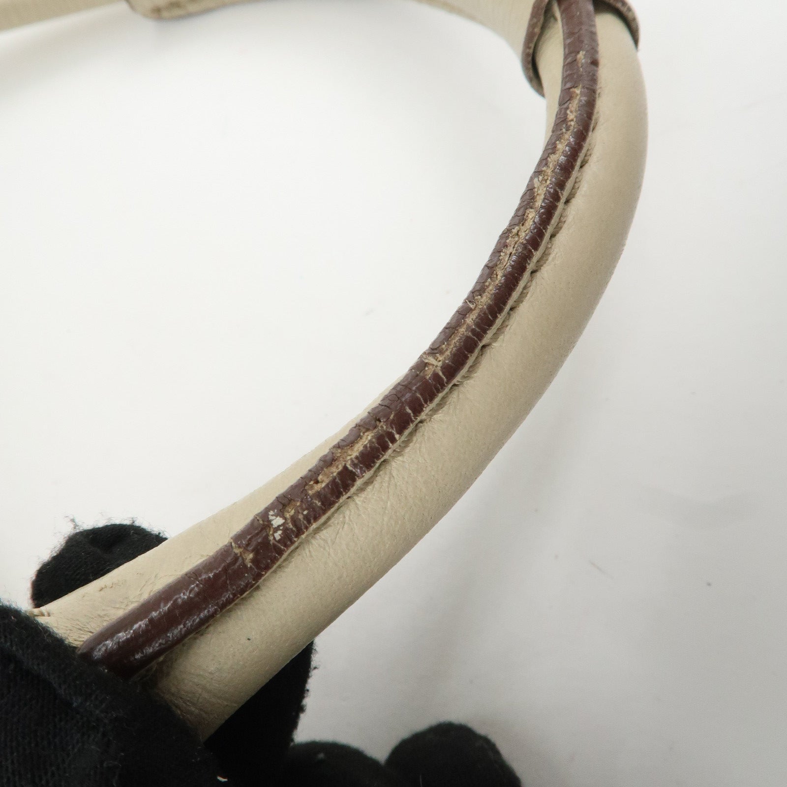 Chloe Paddington Leather Shoulder Bag Hand Bag Ivory Used