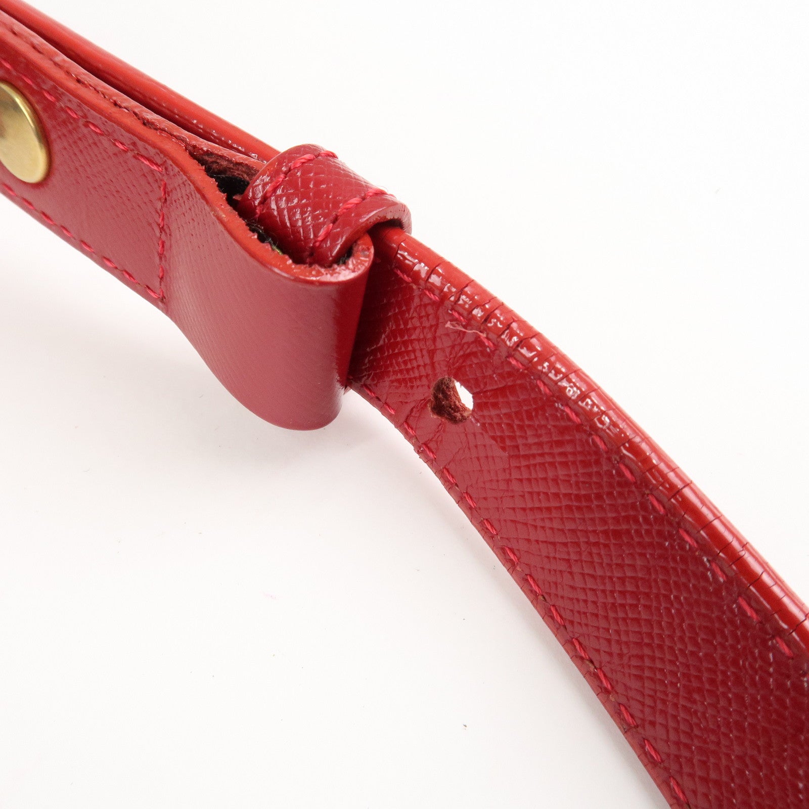 BURBERRY Nova Plaid Canvas Leather Shoulder Bag Hand Bag Red Used