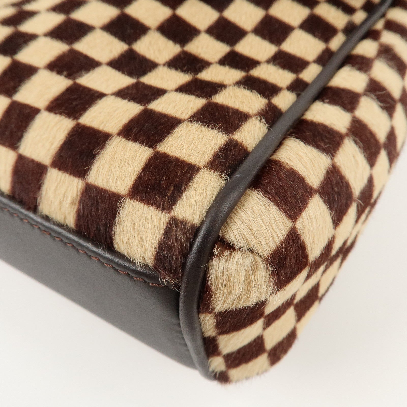 Louis Vuitton Damier Sauvage Lion Hand Bag Beige Brown M92131 Used