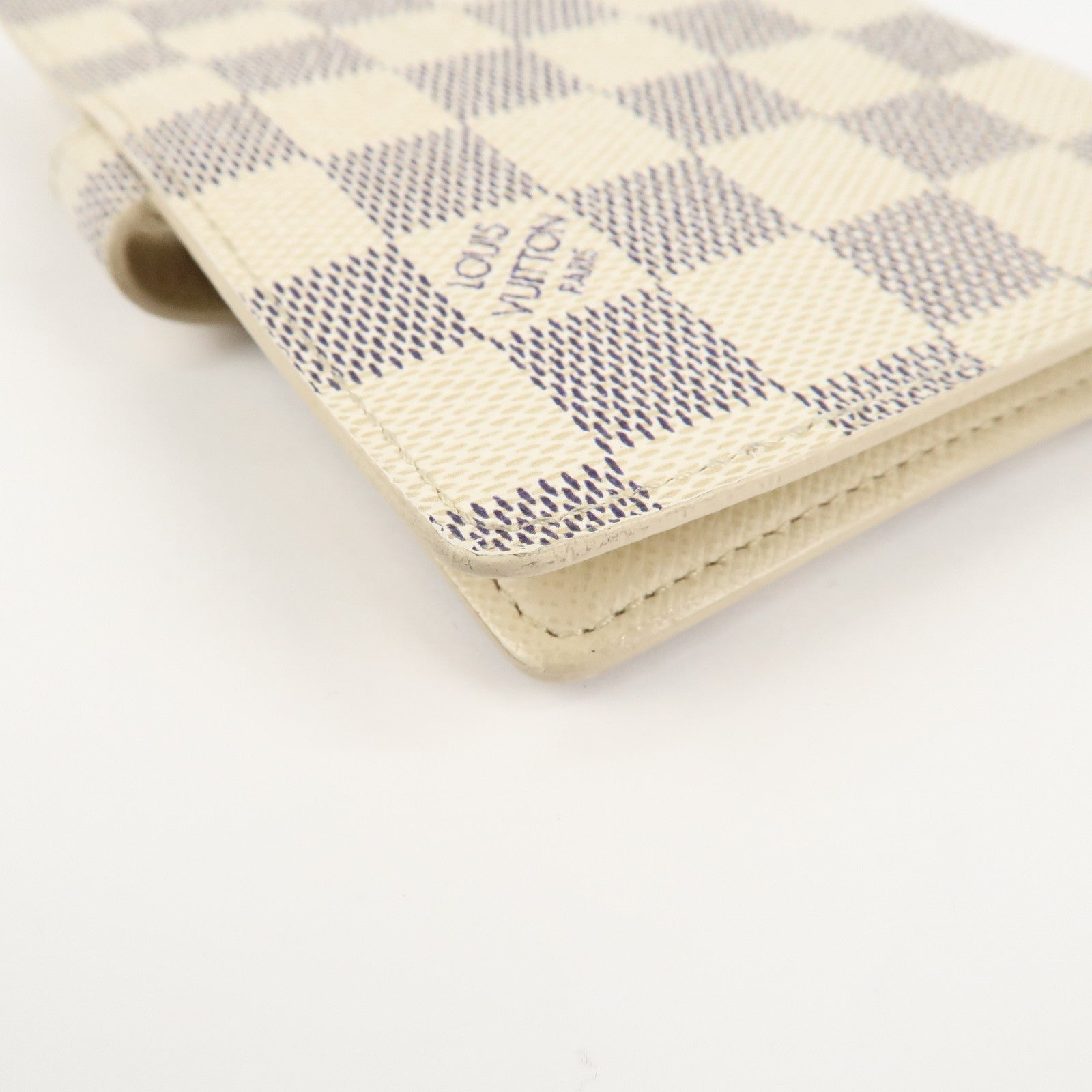 Louis Vuitton Damier Azur Agenda PM Planner Cover R20706 Used