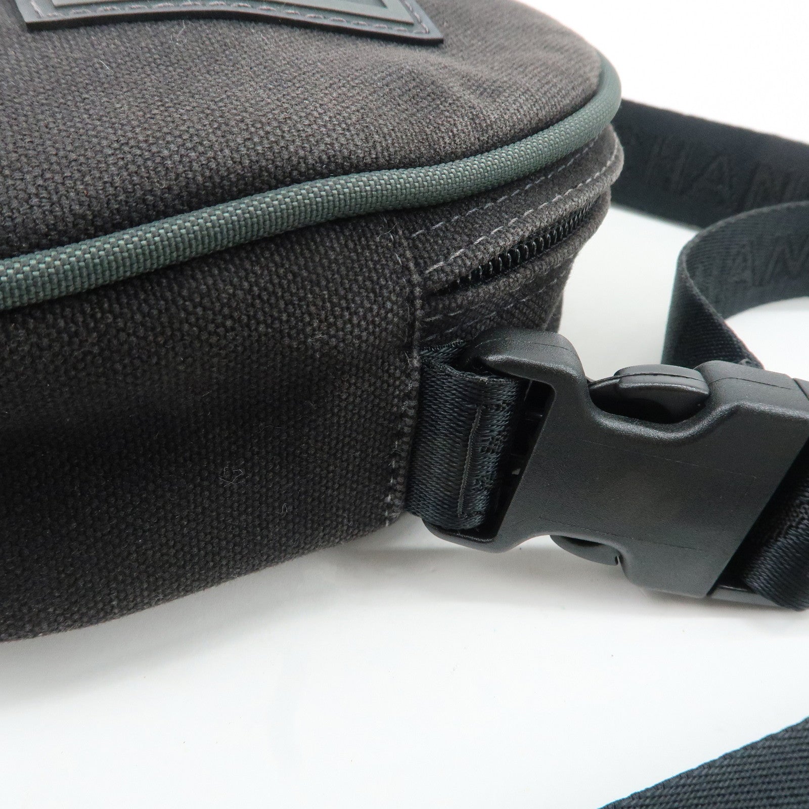 CHANEL COCO Mark Sport Canvas Shoulder Bag Black A23300 Used