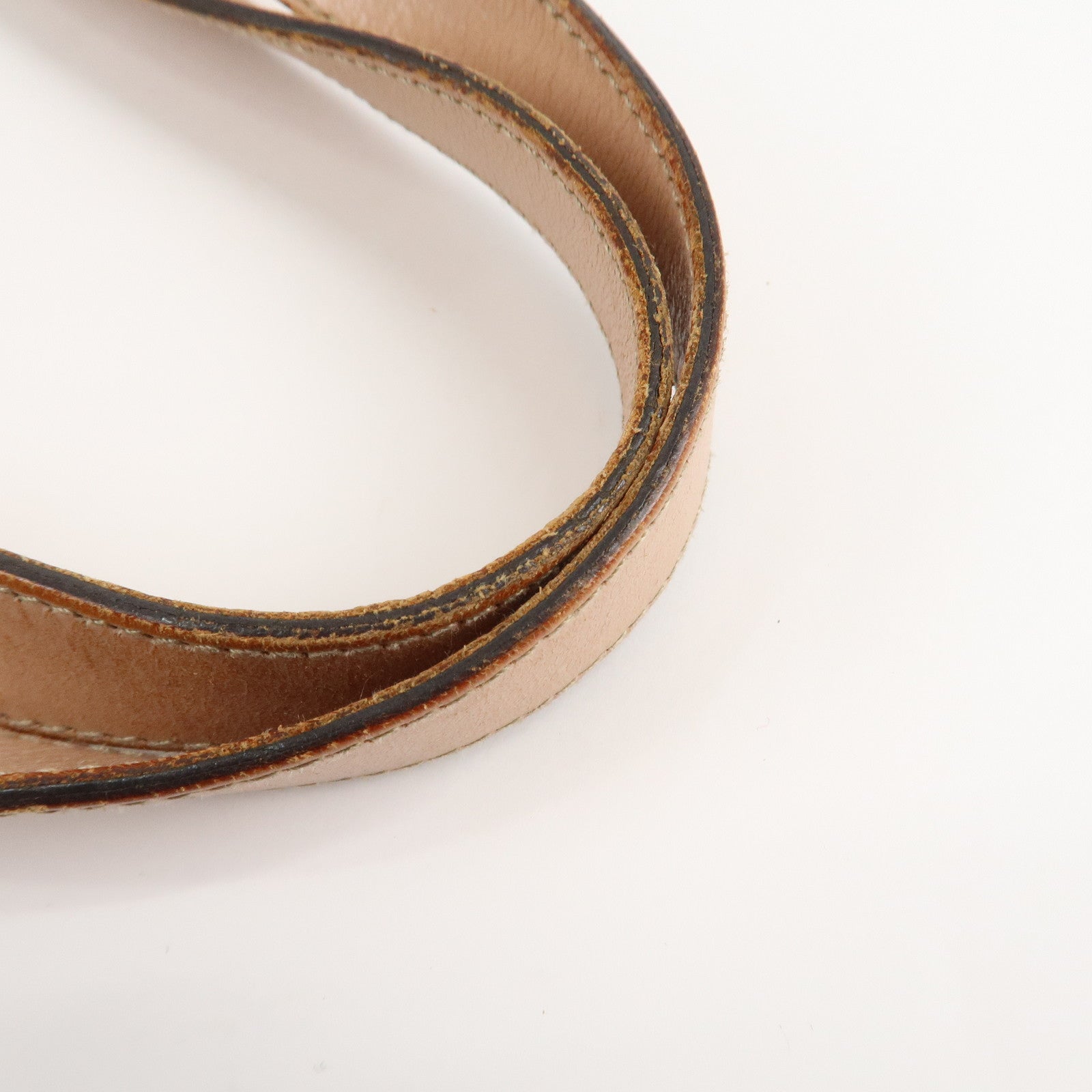 GUCCI Abbey Line GG Canvas Leather Tote Bag Pink White 141470 Used