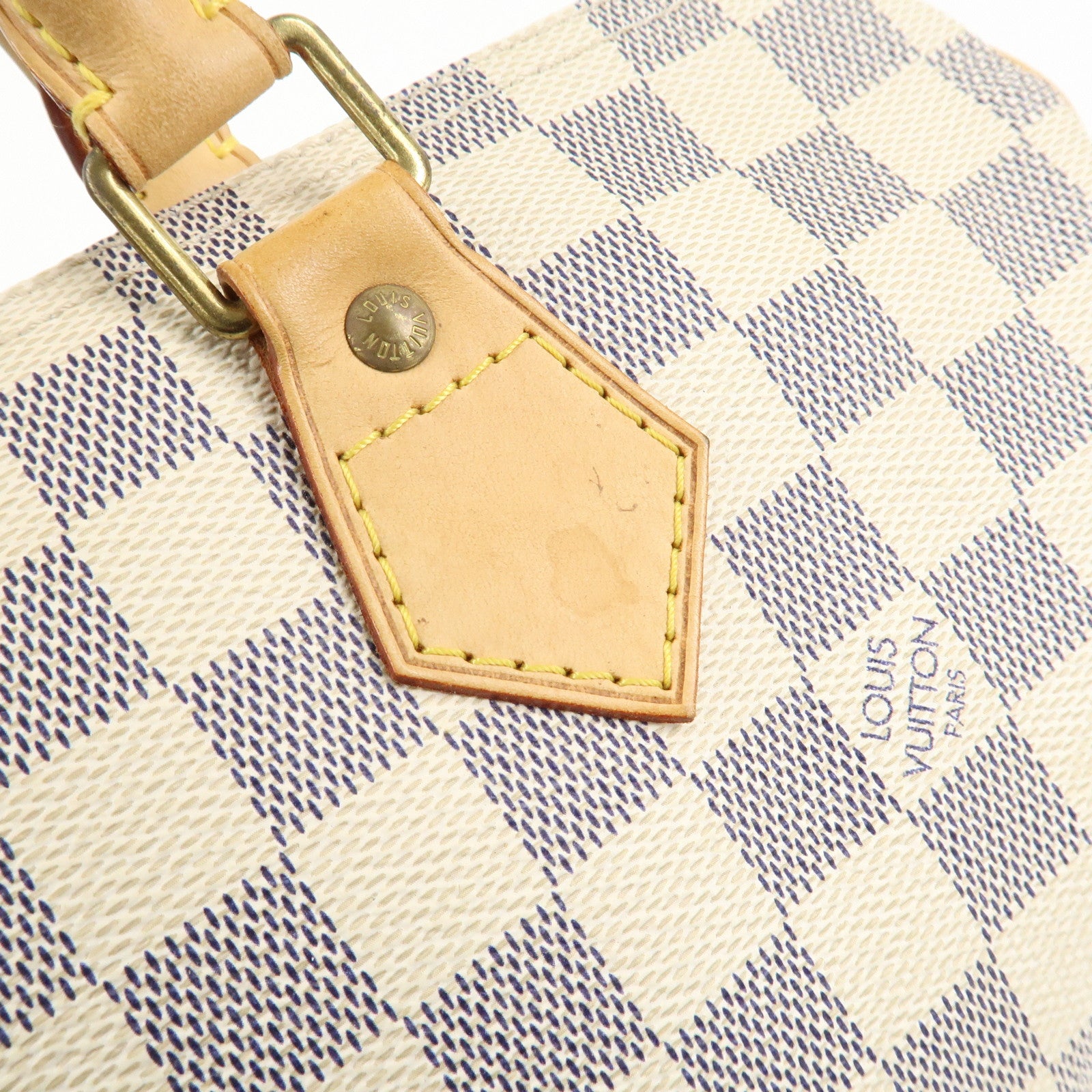 Louis Vuitton Damier Azur Speedy 30 Hand Bag Boston Bag N41533 Used