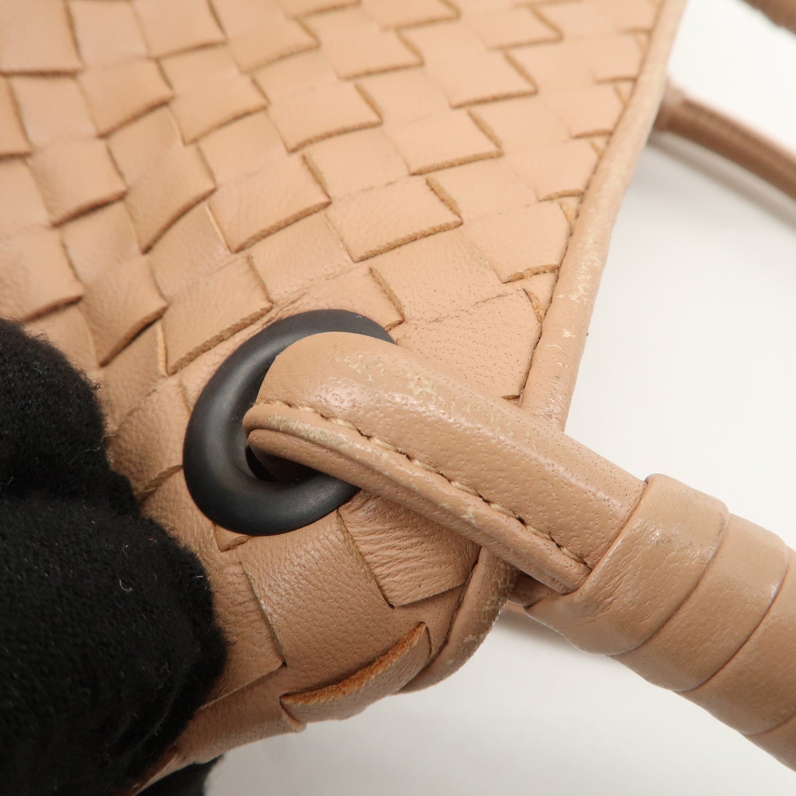 BOTTEGA VENTETA Intrecciato Leather Satchel Tote Bag 148323 Used