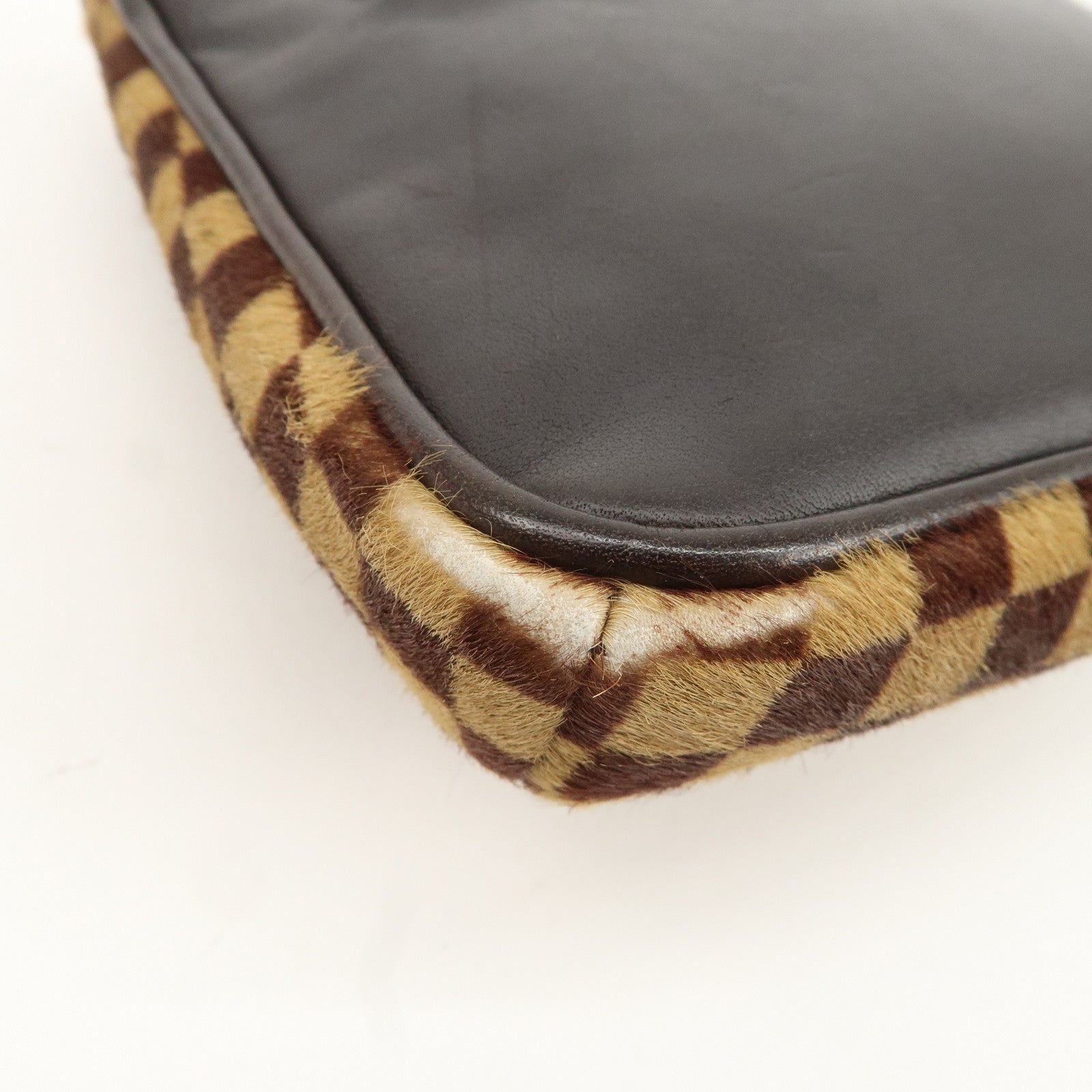 Louis Vuitton Damier Sauvage Gazelle Beige Shoulder Bag M92130 Used