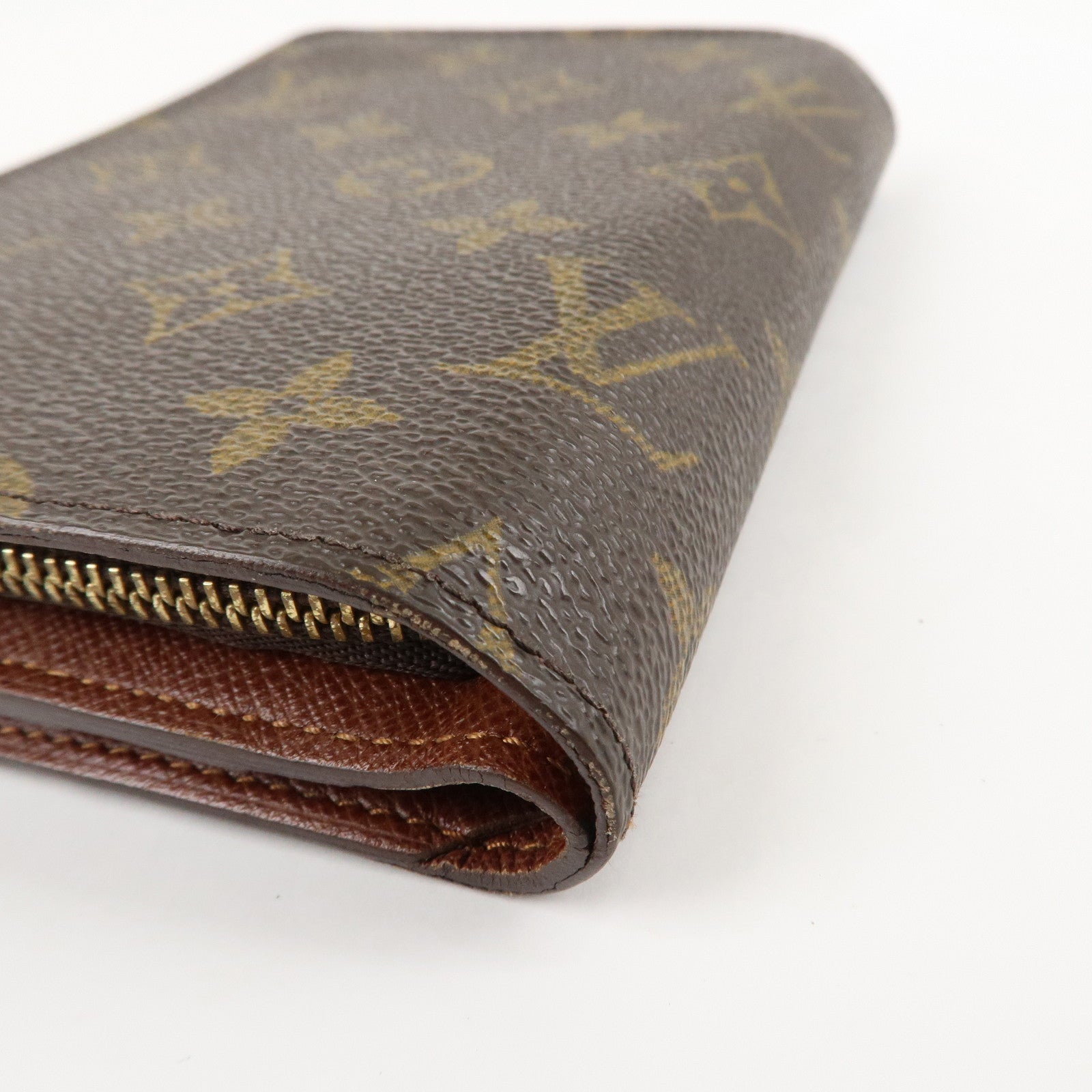 Louis Vuitton Monogram Porte Papier Zip Bi-fold Wallet M61207 Used