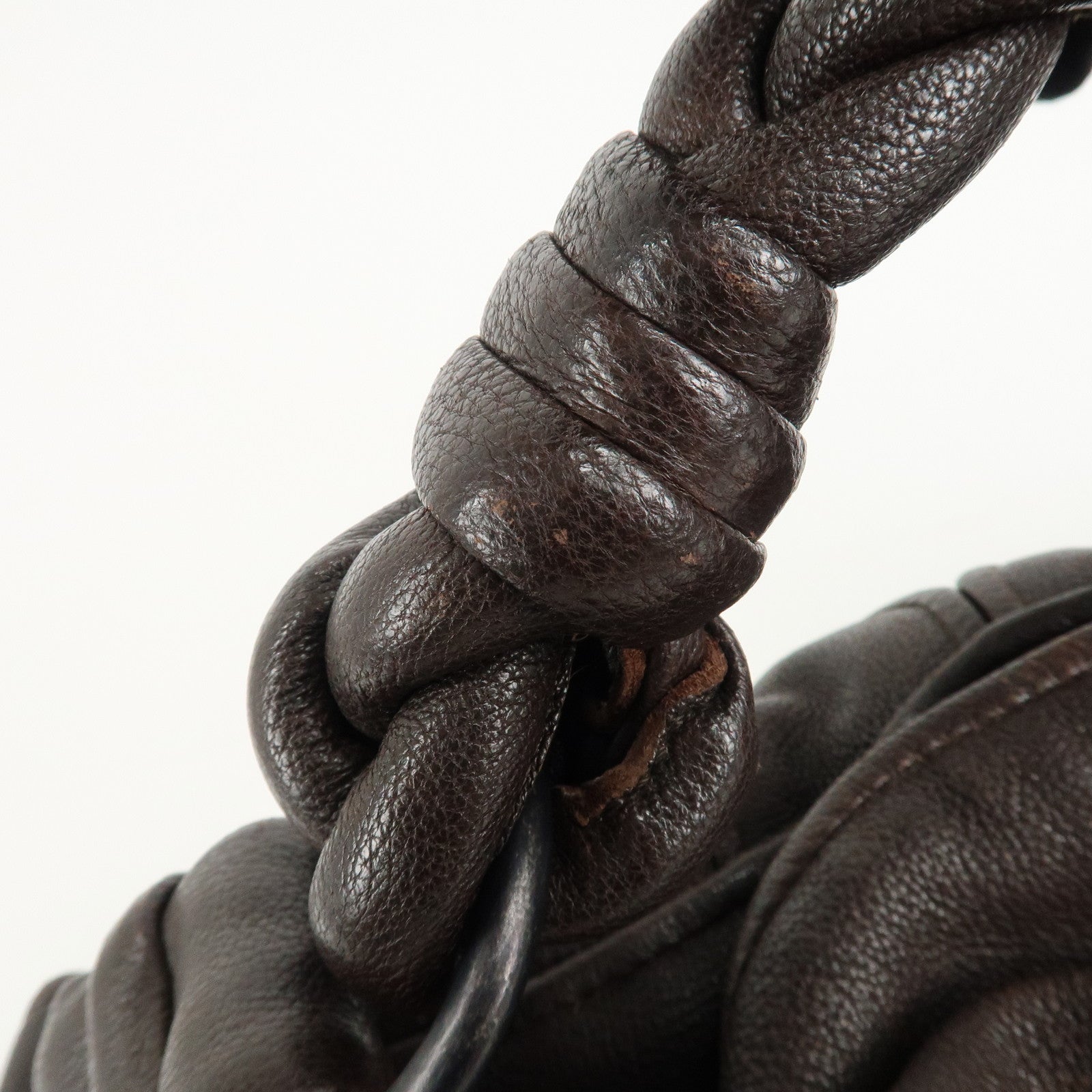 BOTTEGA VENETA Intrecciato Leather Shoulder Bag 179309 Used