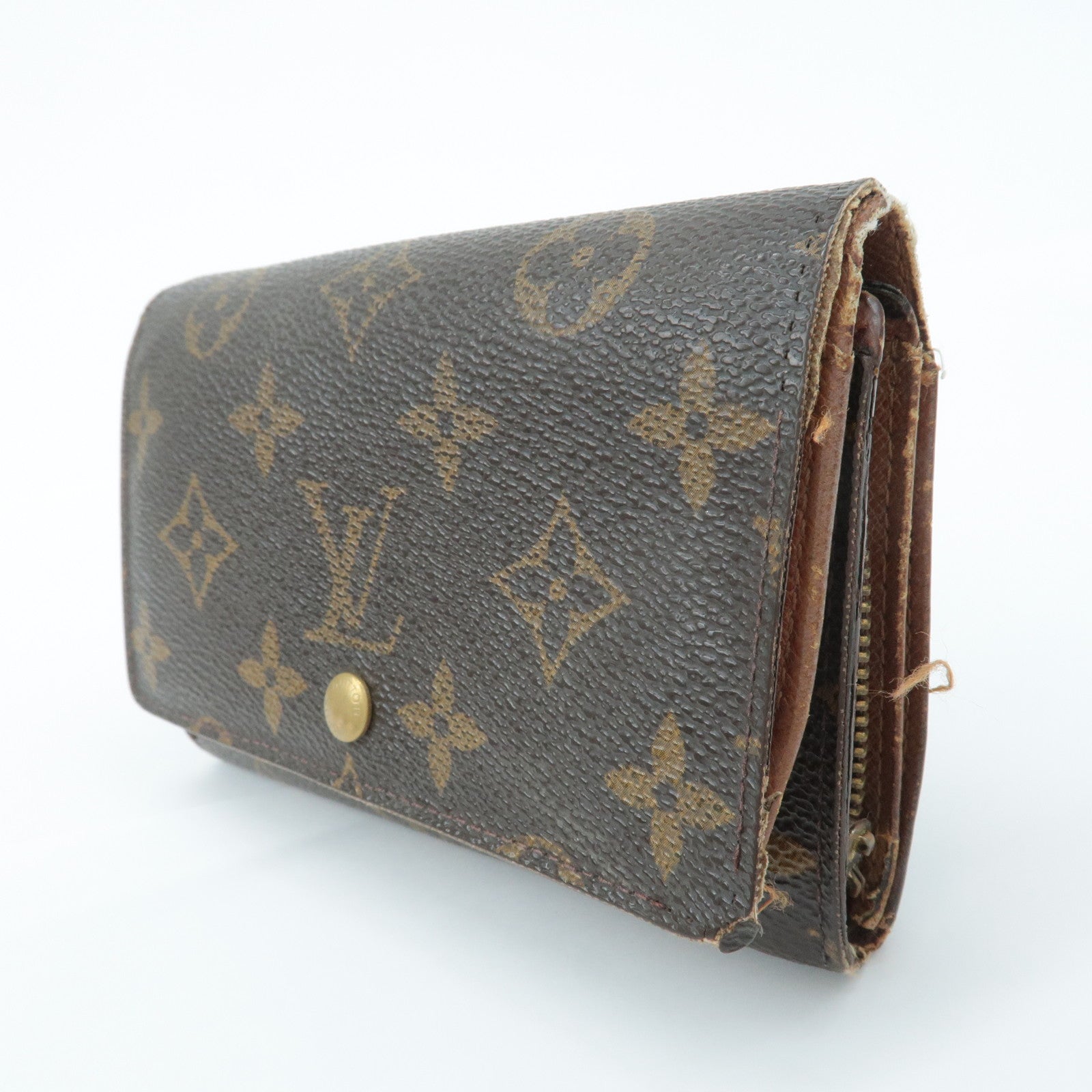 Louis Vuitton Set of5 Monogram Porte Monnaie Billets Tresor Wallet Used