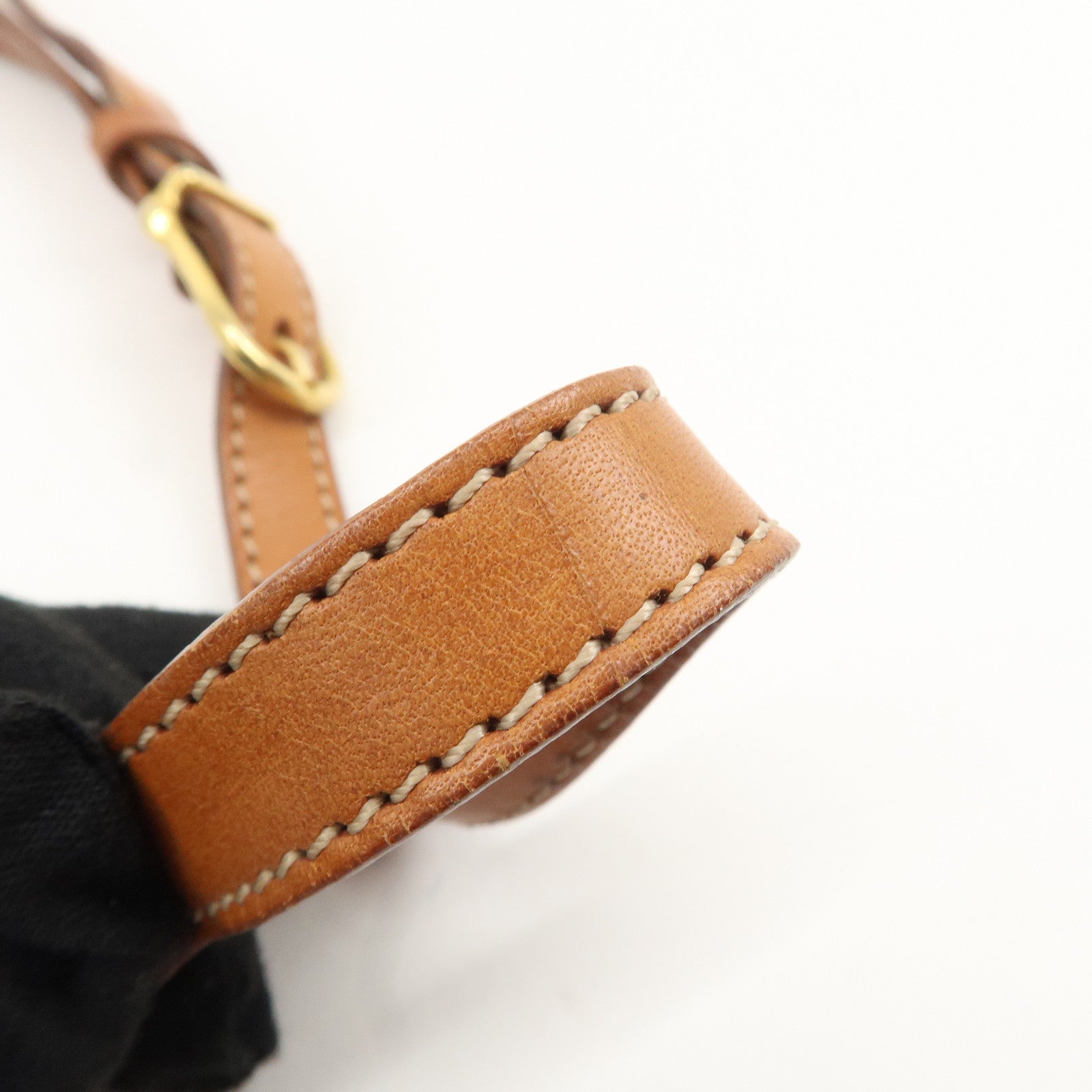 CELINE Macadam PVC Leather Shoulder Bag Brown Used