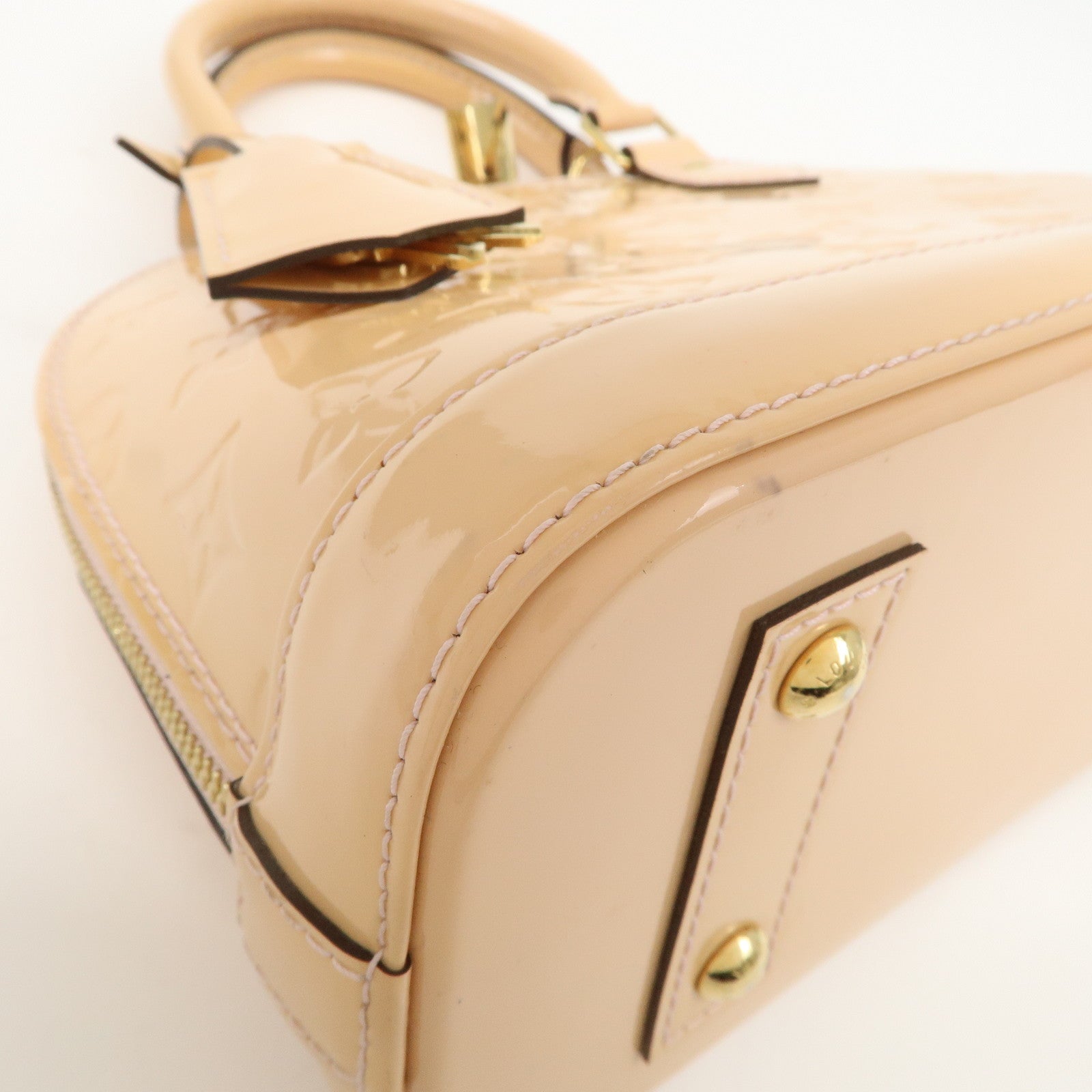 Louis Vuitton Monogram Vernis Alma BB Rose Angelique M90064 Used