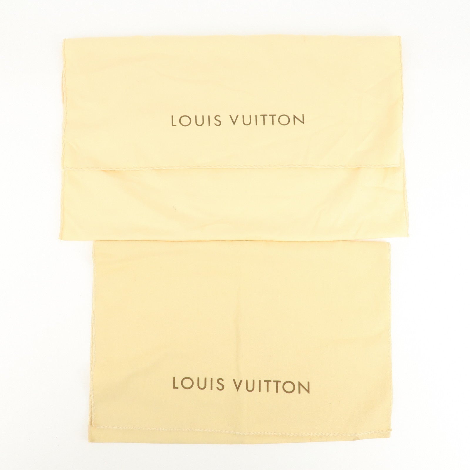 Louis Vuitton Set of 10 Dust Bag Storage Bag Flap New Style Beige Used
