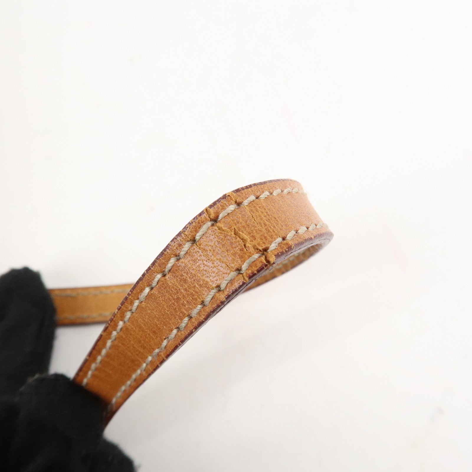 CELINE Macadam PVC Leather Shoulder Bag Hand Bag Brown Used