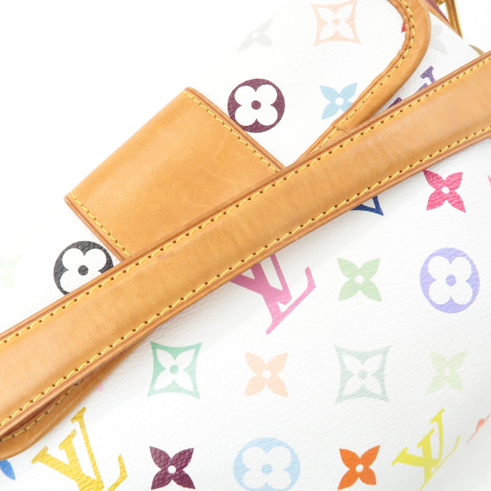 Louis Vuitton Monogram Multicolor Patti Shoulder Bag Blanc M40305 Used