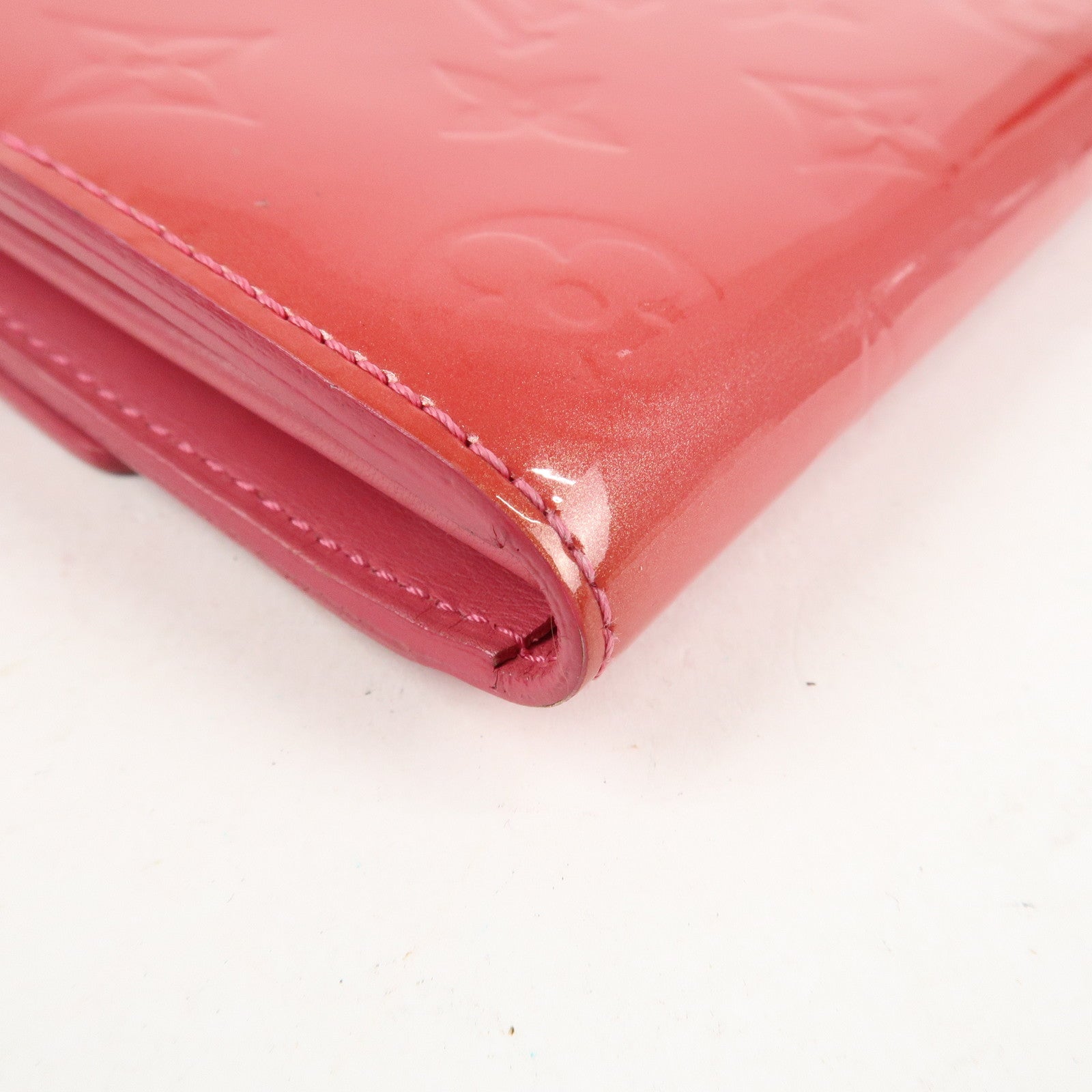 Louis Vuitton Monogram Vernis Portefeuille Sarah Framboise M9140F Used