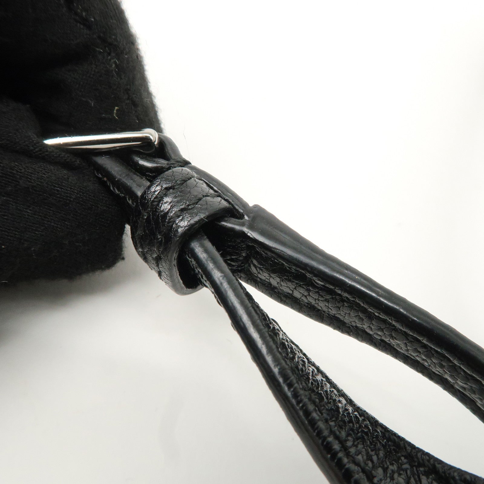 JIMMY CHOO Suede Leather Level Soft Mini Chain Shoulder Bag Used