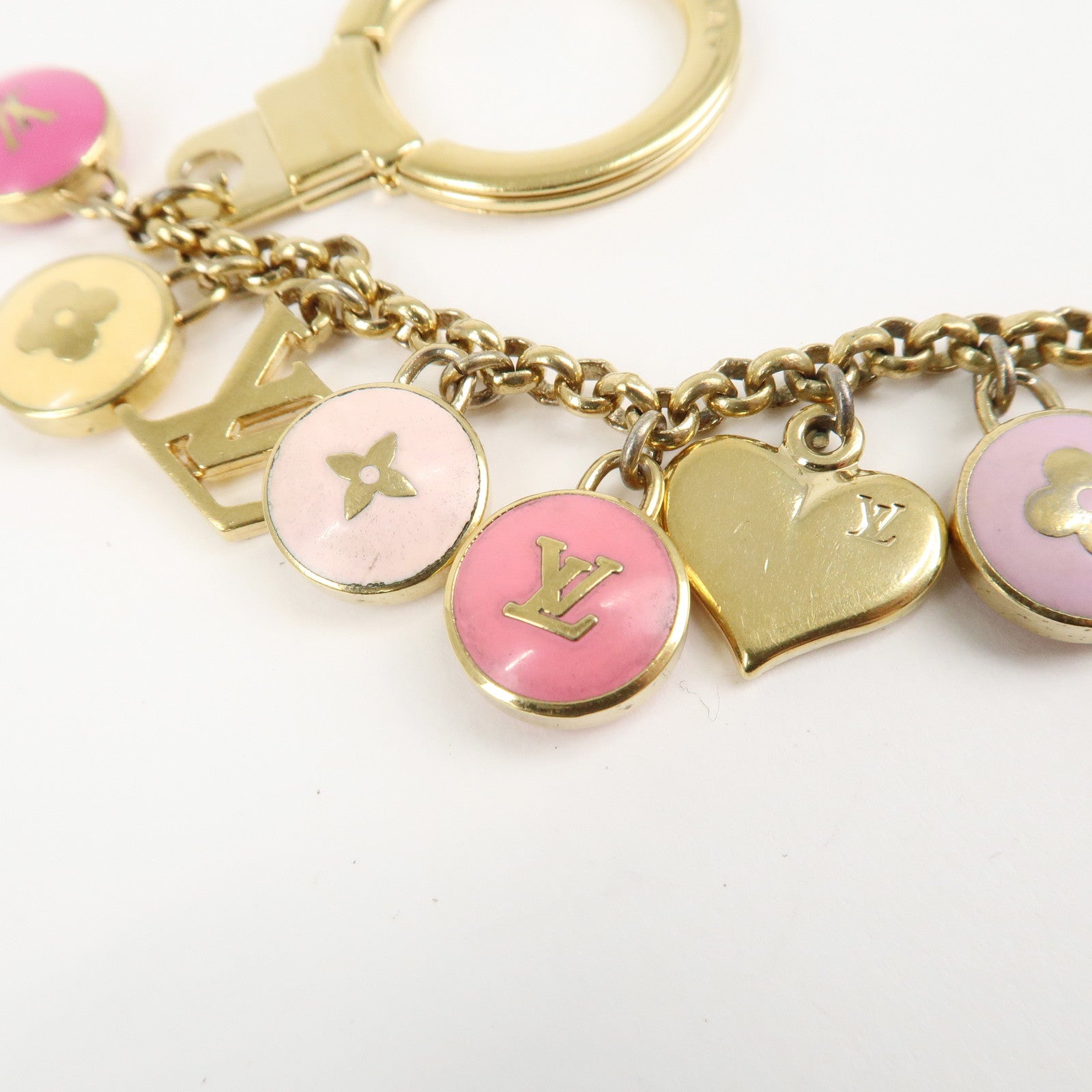 Louis Vuitton Porte Cles Chaine Pastille Bag Charm M65380 Used