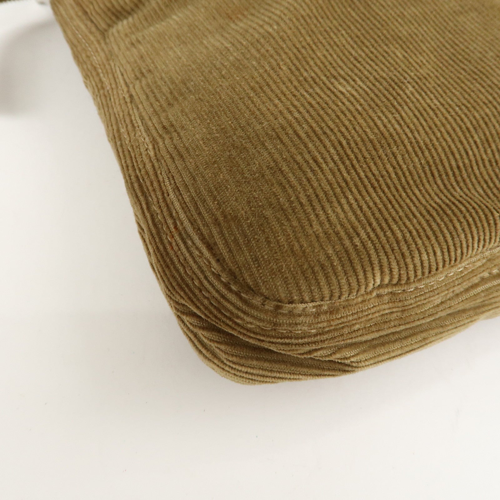 FENDI Corduroy Shoulder Bag Hand Bag Brown 26727 Used