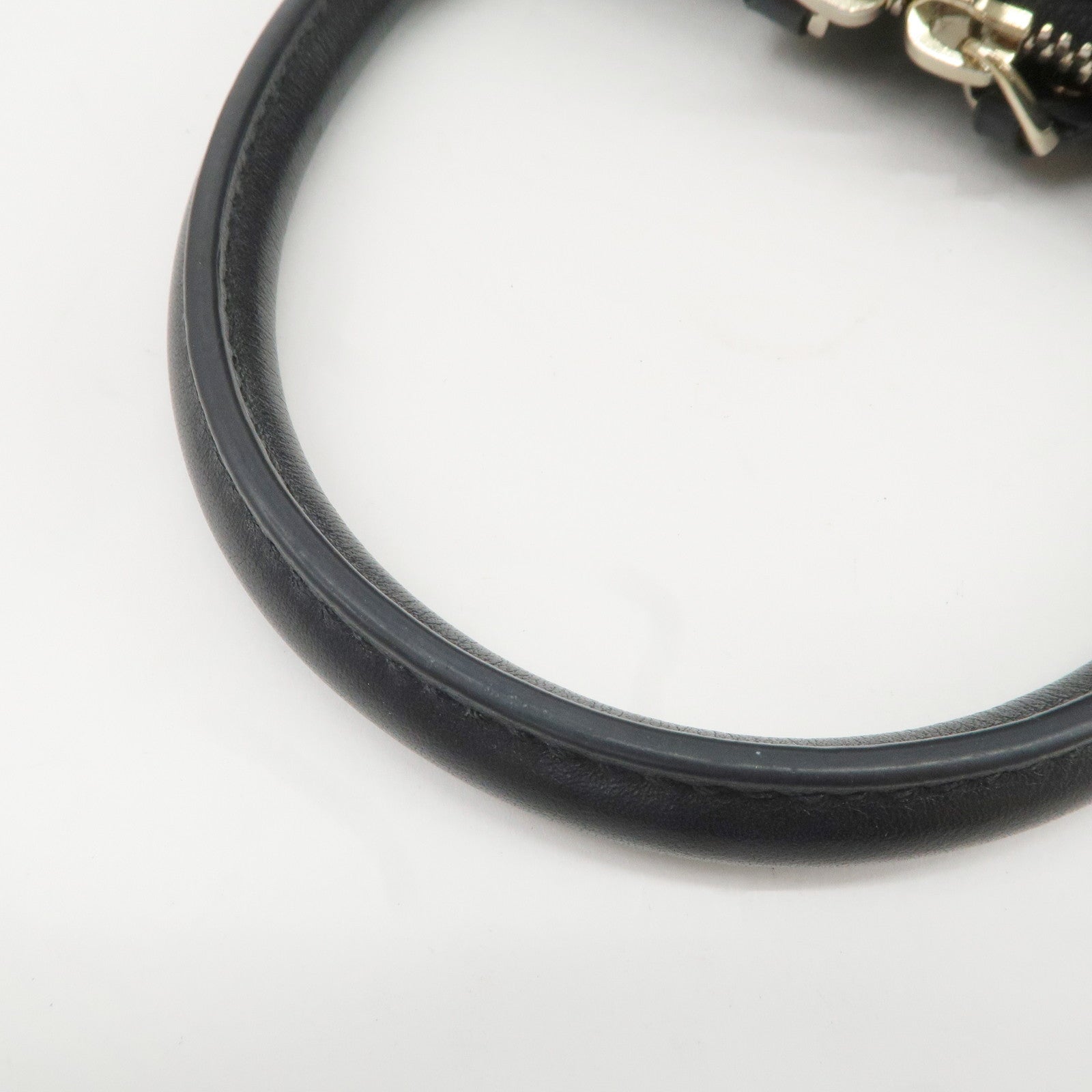 GUCCI Micro Guccissima Leather 2Way Shoulder Hand Bag Black 449654 Used