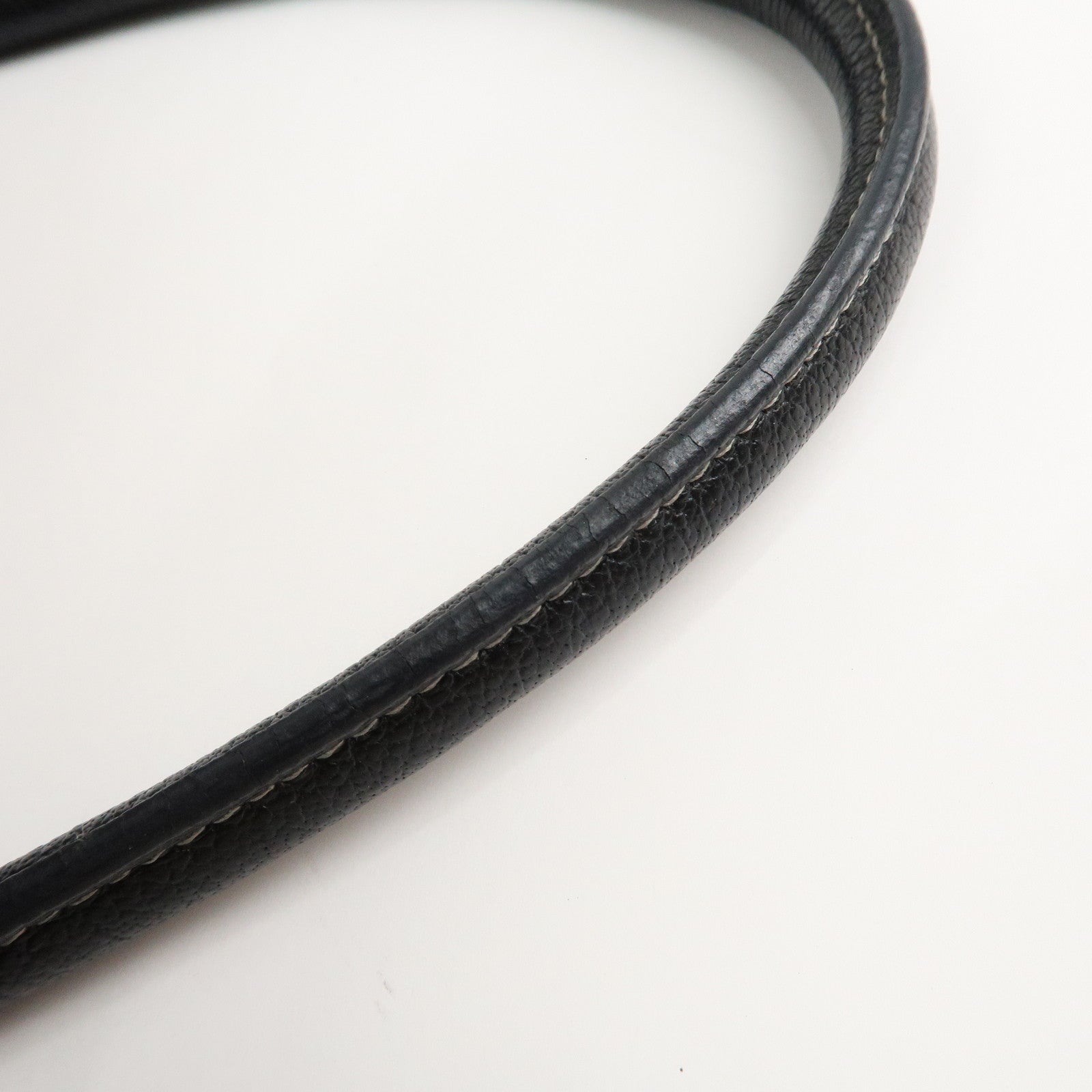 HERMES ToileOfficier Leather Garden Party PM J Stamped Tote Bag Used