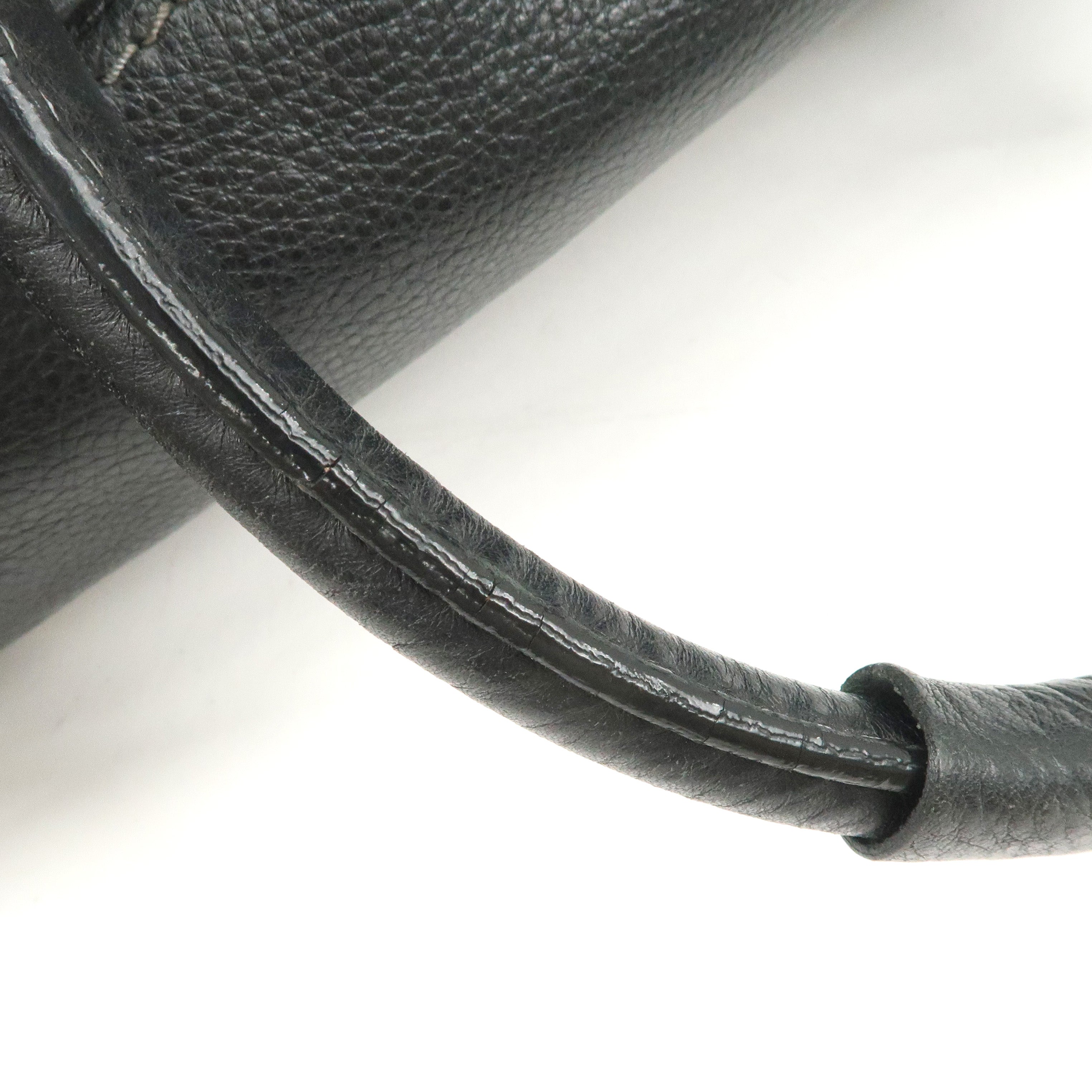 Chloe Paddington Leather Shoulder Bag Hand Bag Black Used
