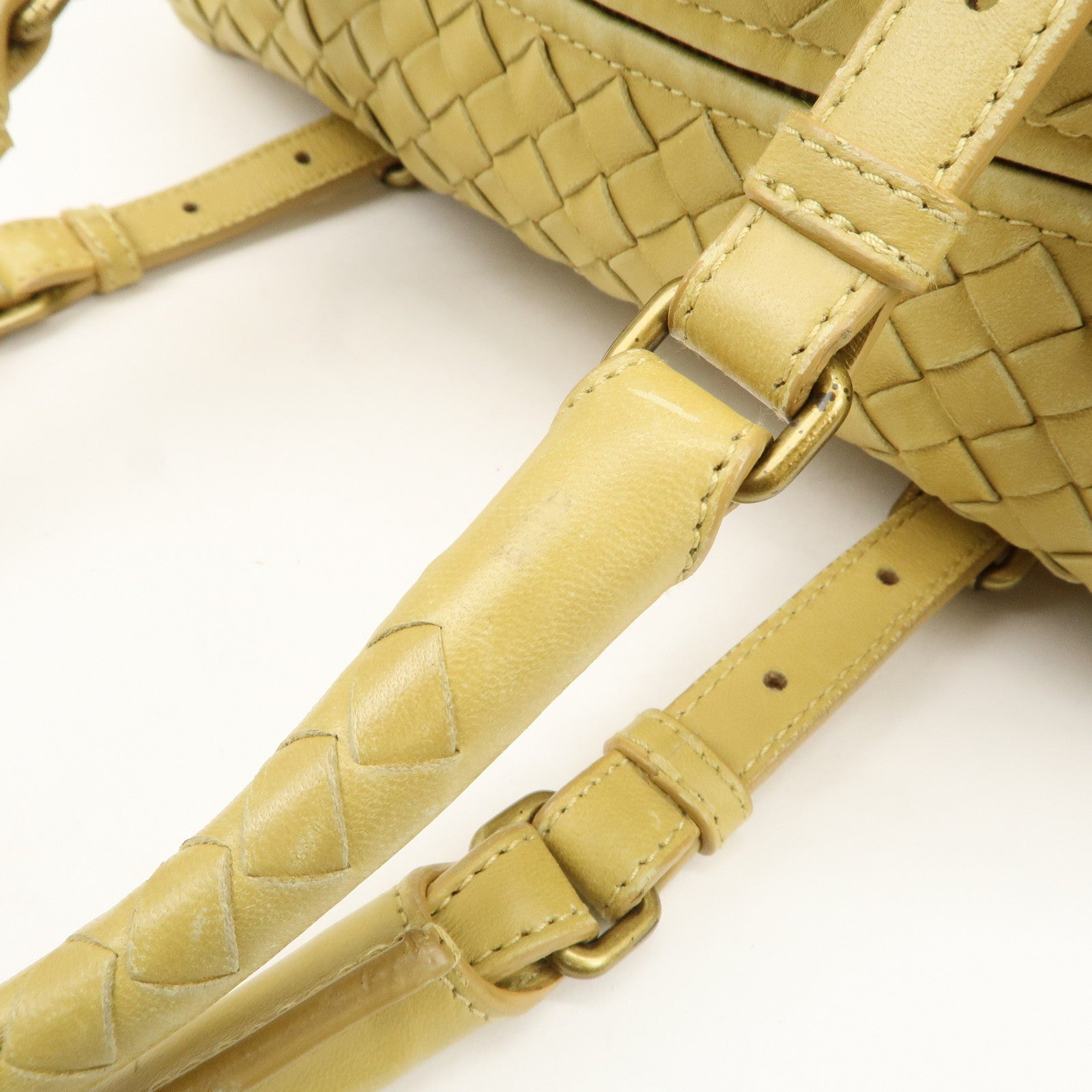 BOTTEGA VENETA Intrecciato Leather Montaigne Boston Bag 173398 Used