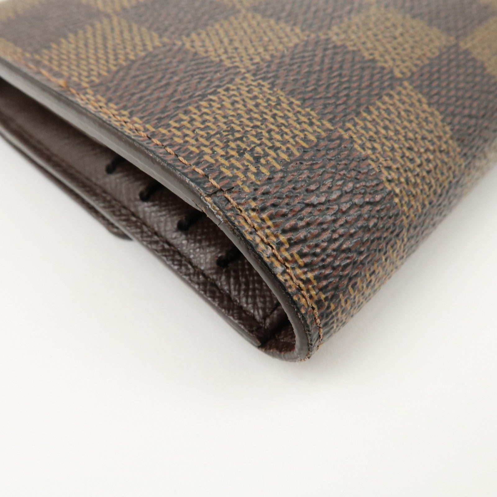 Louis vuitton Damier Porte Tresor International Long Wallet N61215 Used
