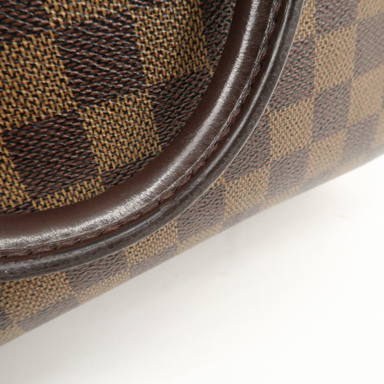 Louis Vuitton Damier Ebene Triana Hand Bag Brown N51155 Used