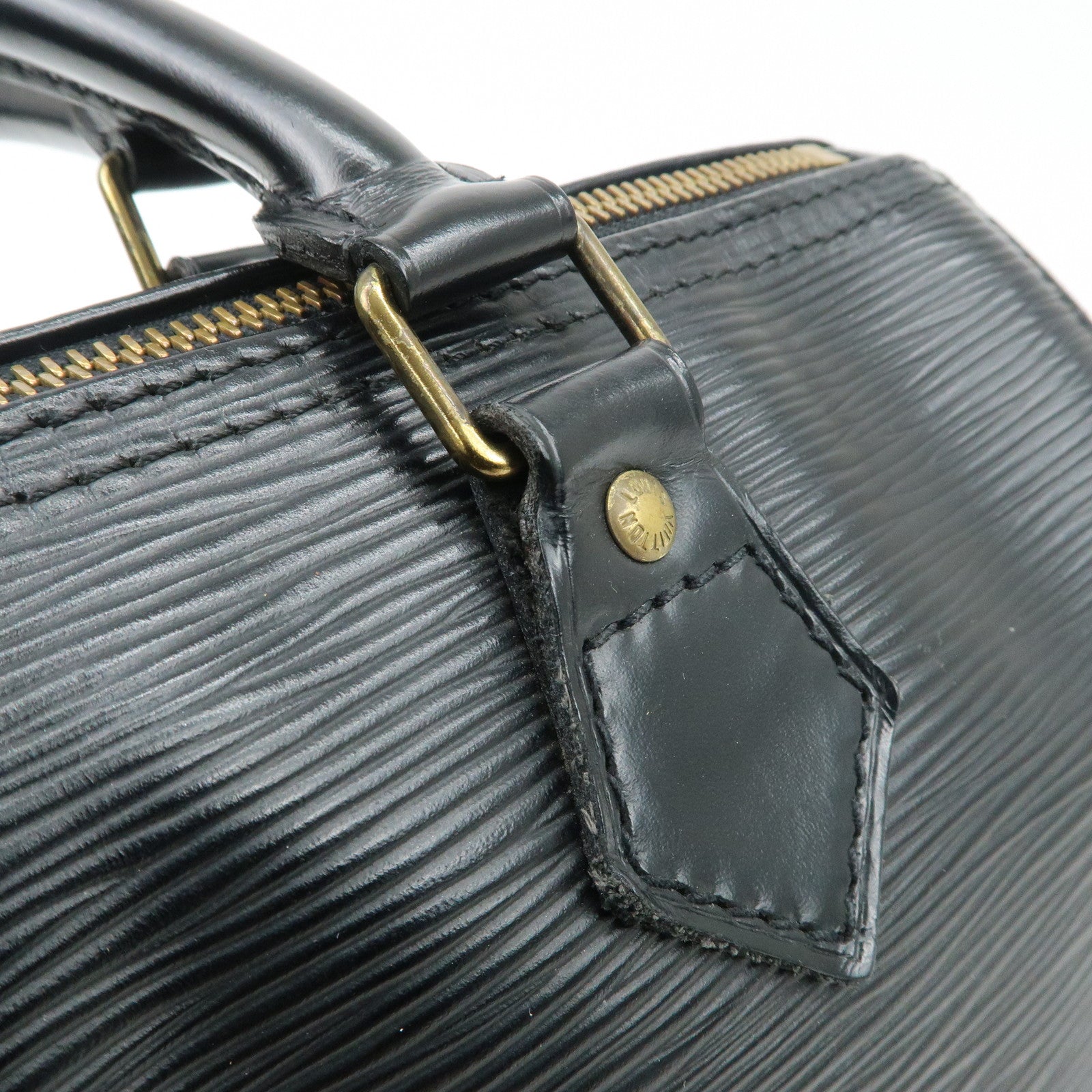 Louis Vuitton Epi Speedy 25 Boston Bag Hand Bag Noir Black M43012 Used