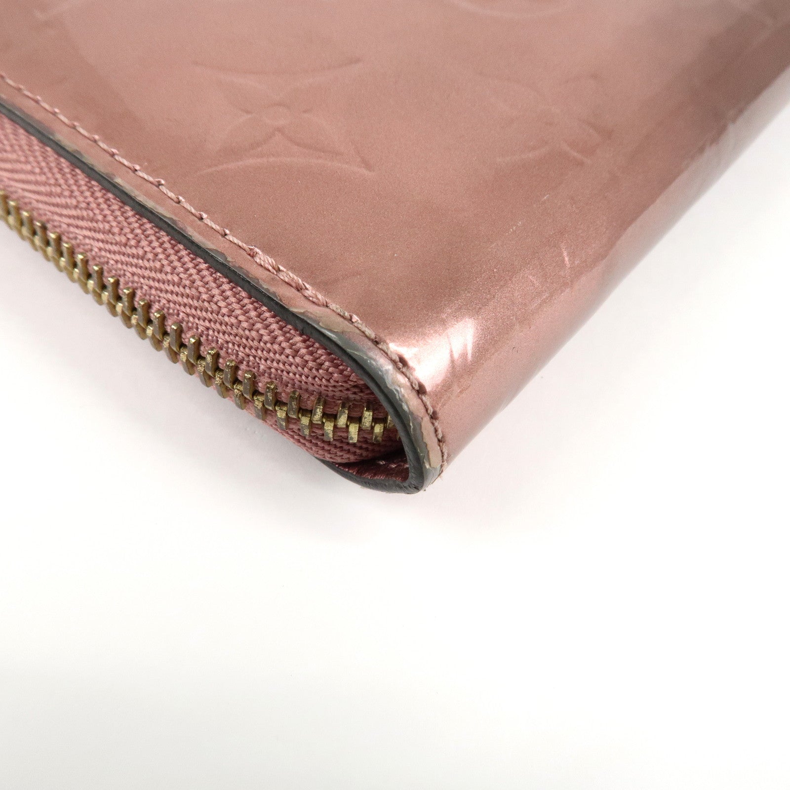 Louis Vuitton Monogram Vernis Zippy Long Wallet Used
