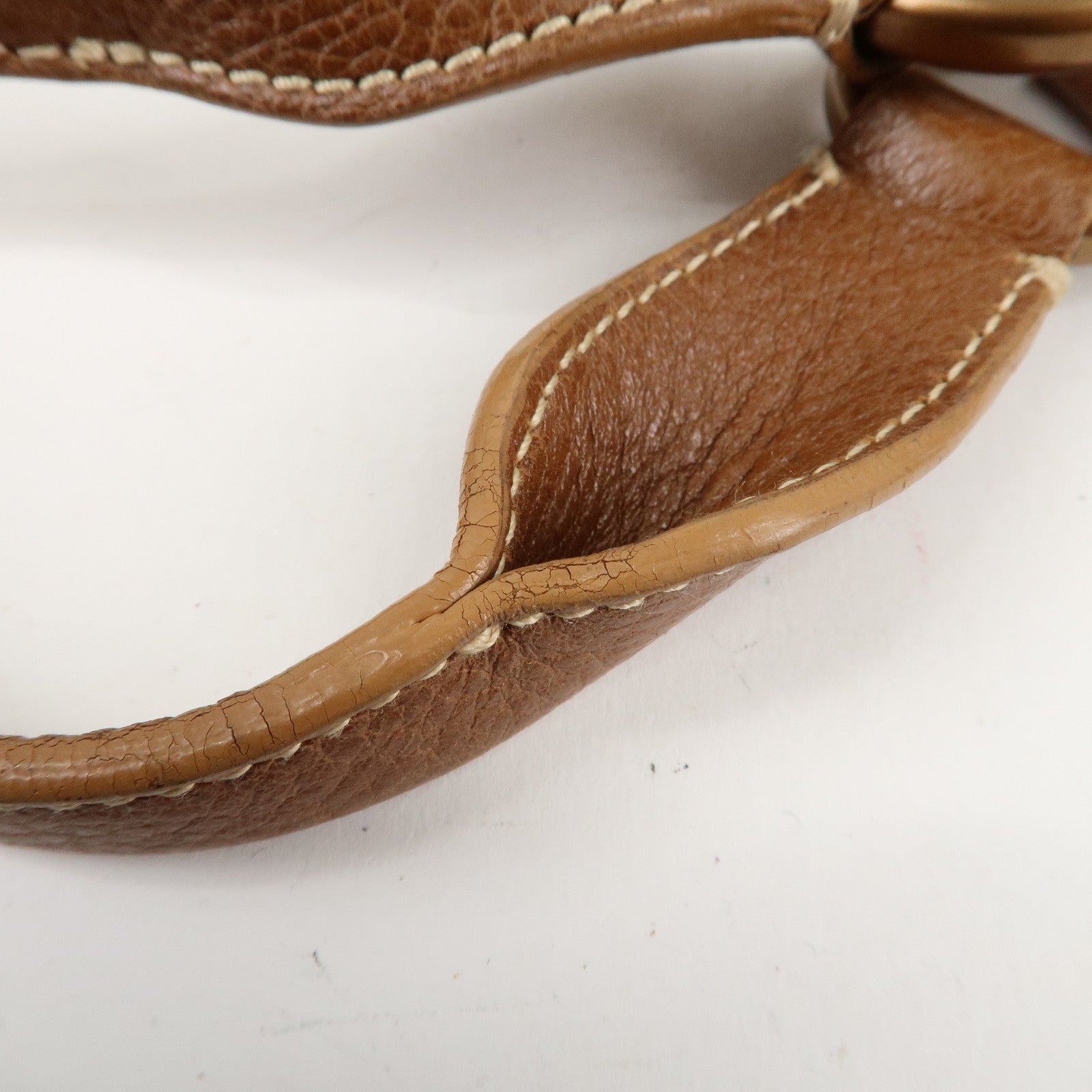 Cartier Marcello Du Cartier Leather Tote Bag Hand Bag Brown Used