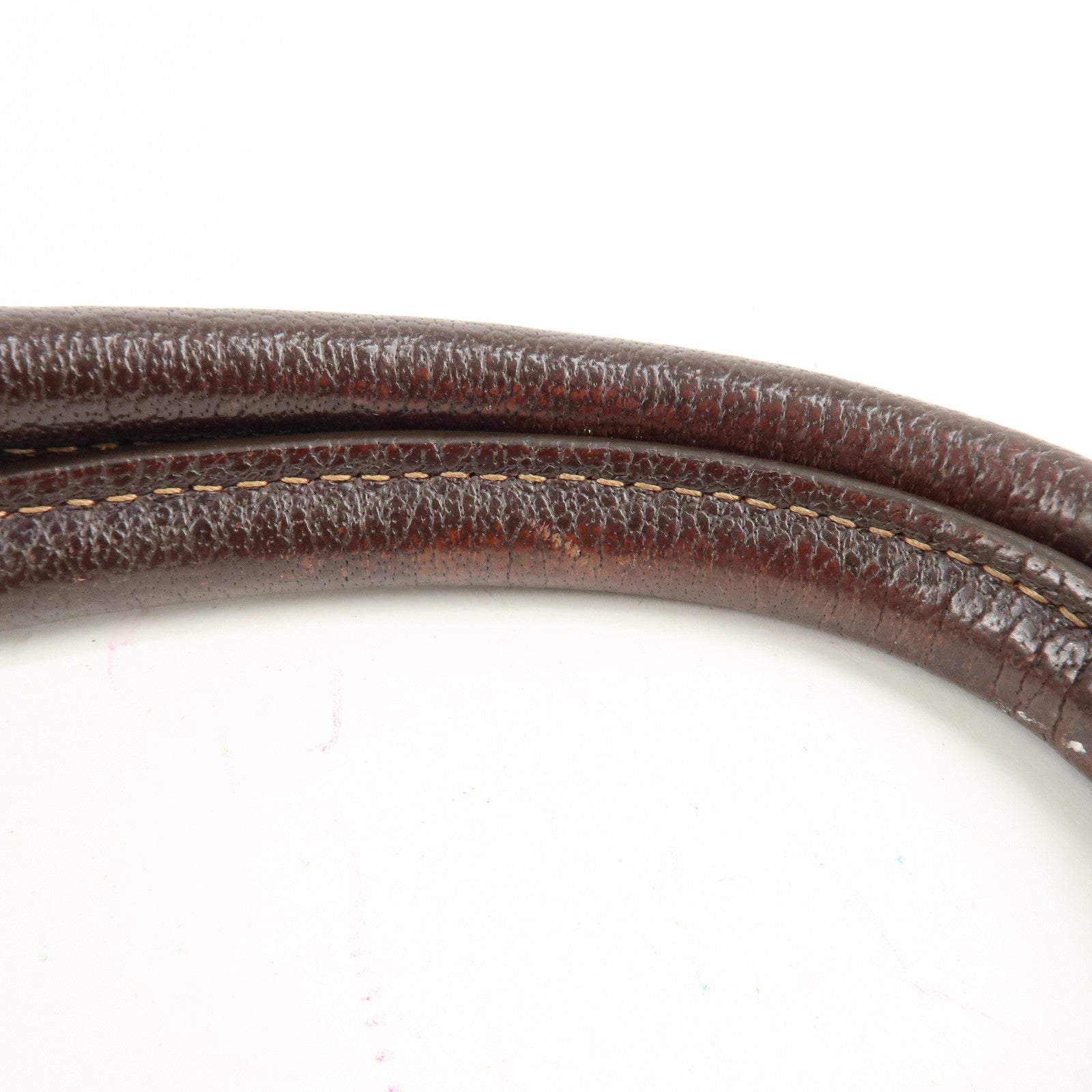 HERMES Toile Ash Leather Garden Party I Stamped (around 2005) Used