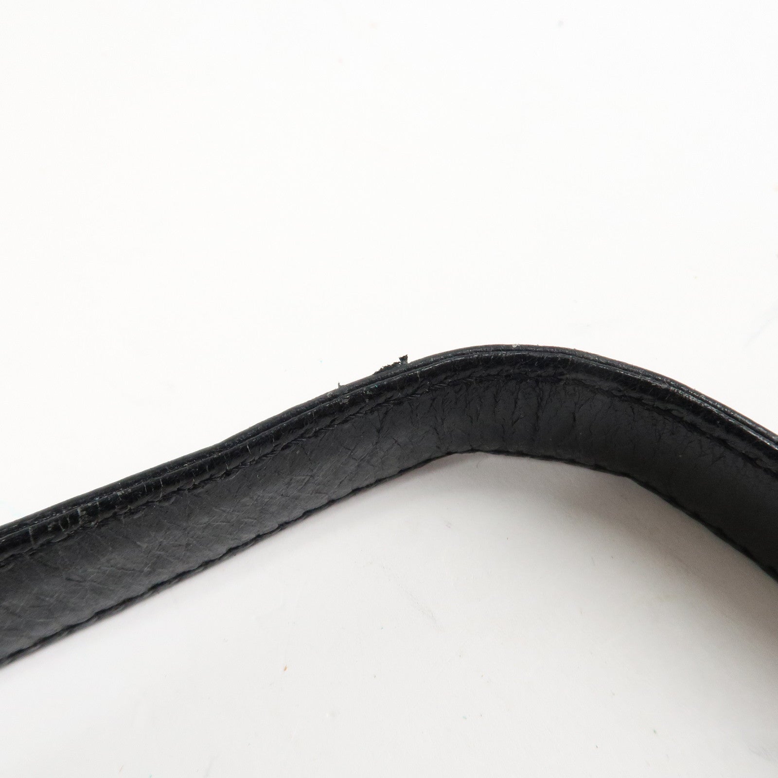 FENDI Mamma Baguette Nylon Jersey Leather Shoulder Bag Black Used