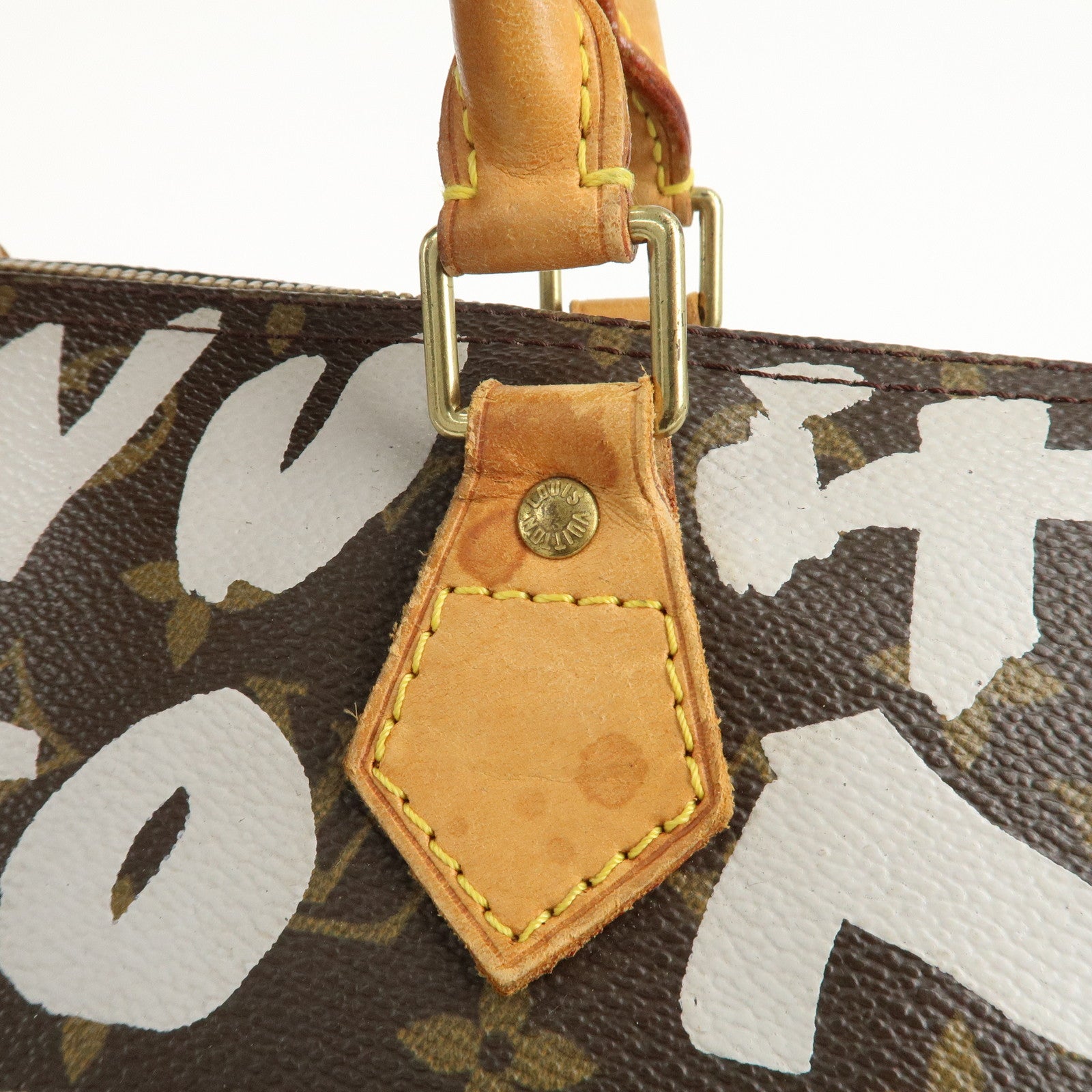 Louis Vuitton Monogram Graffiti Speedy 30 Boston Bag M92195 Used