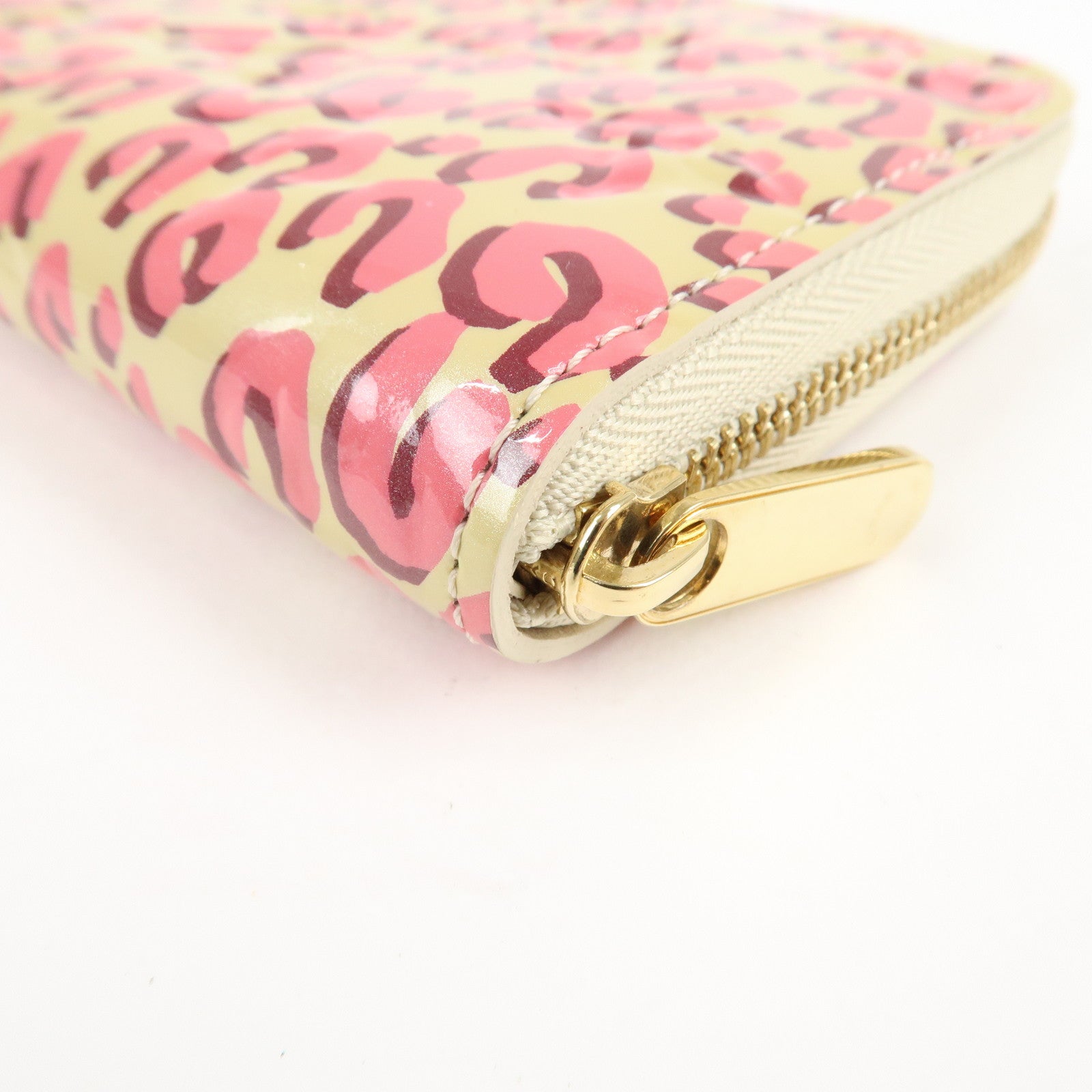 Louis Vuitton Monogram Vernis Leopard Zippy Coin Purse M91484 Used