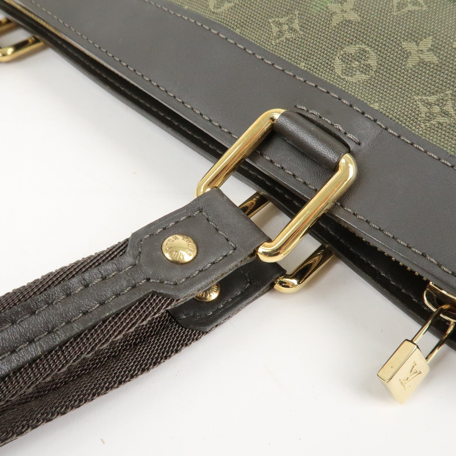 Louis Vuitton Monogram Mini Lucille PM Hand Bag TST Khaki M92682 Used