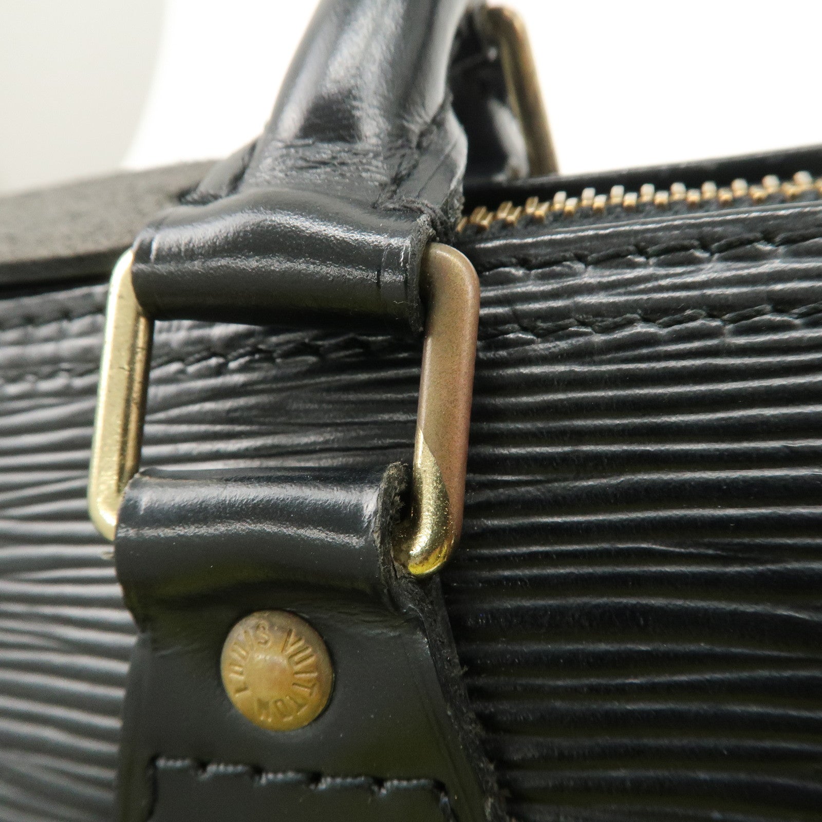 Louis Vuitton Epi Speedy 30 Leather Hand Bag Black M59022 Used