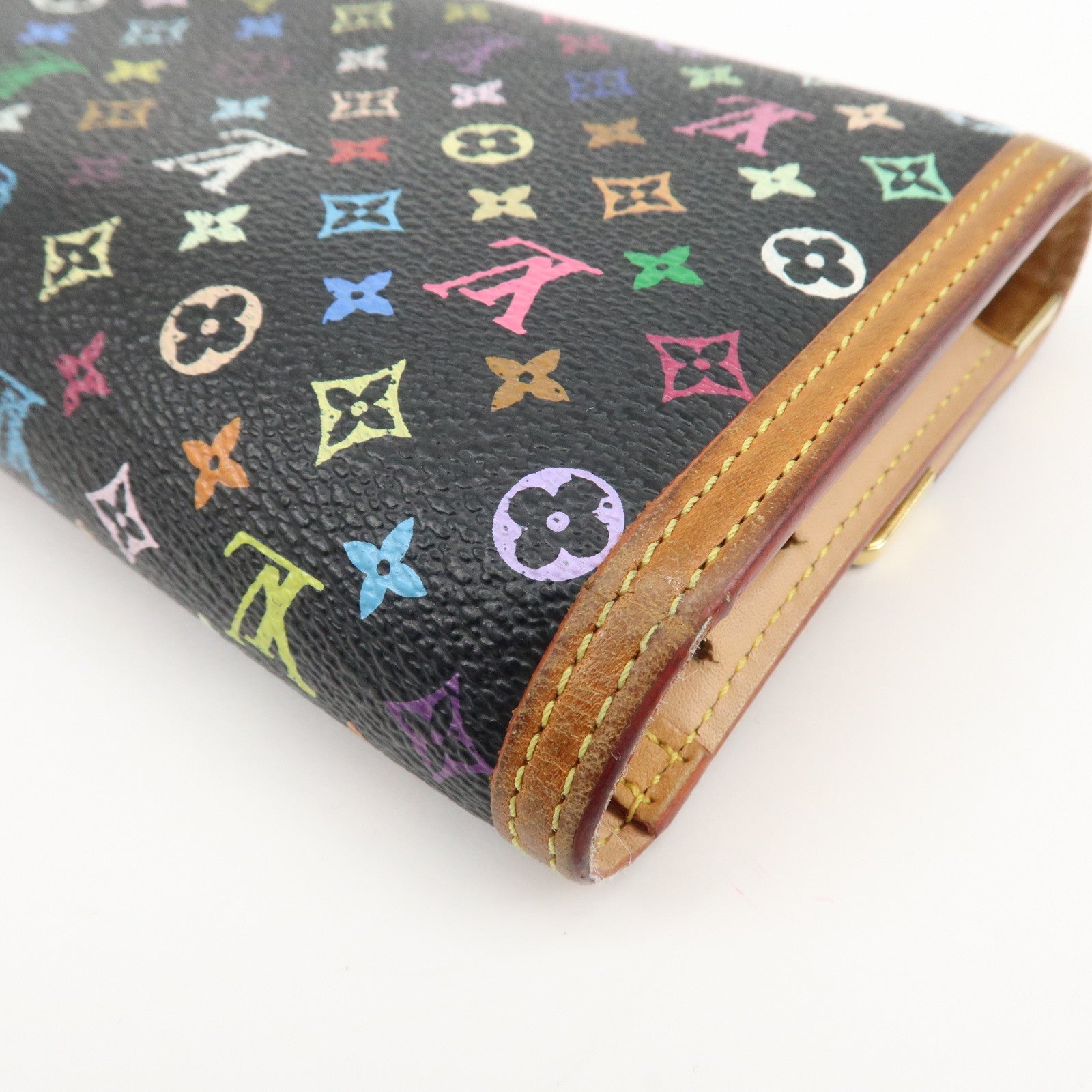 Louis Vuitton Multicolor Porte Trezor International Wallet M92658 Used